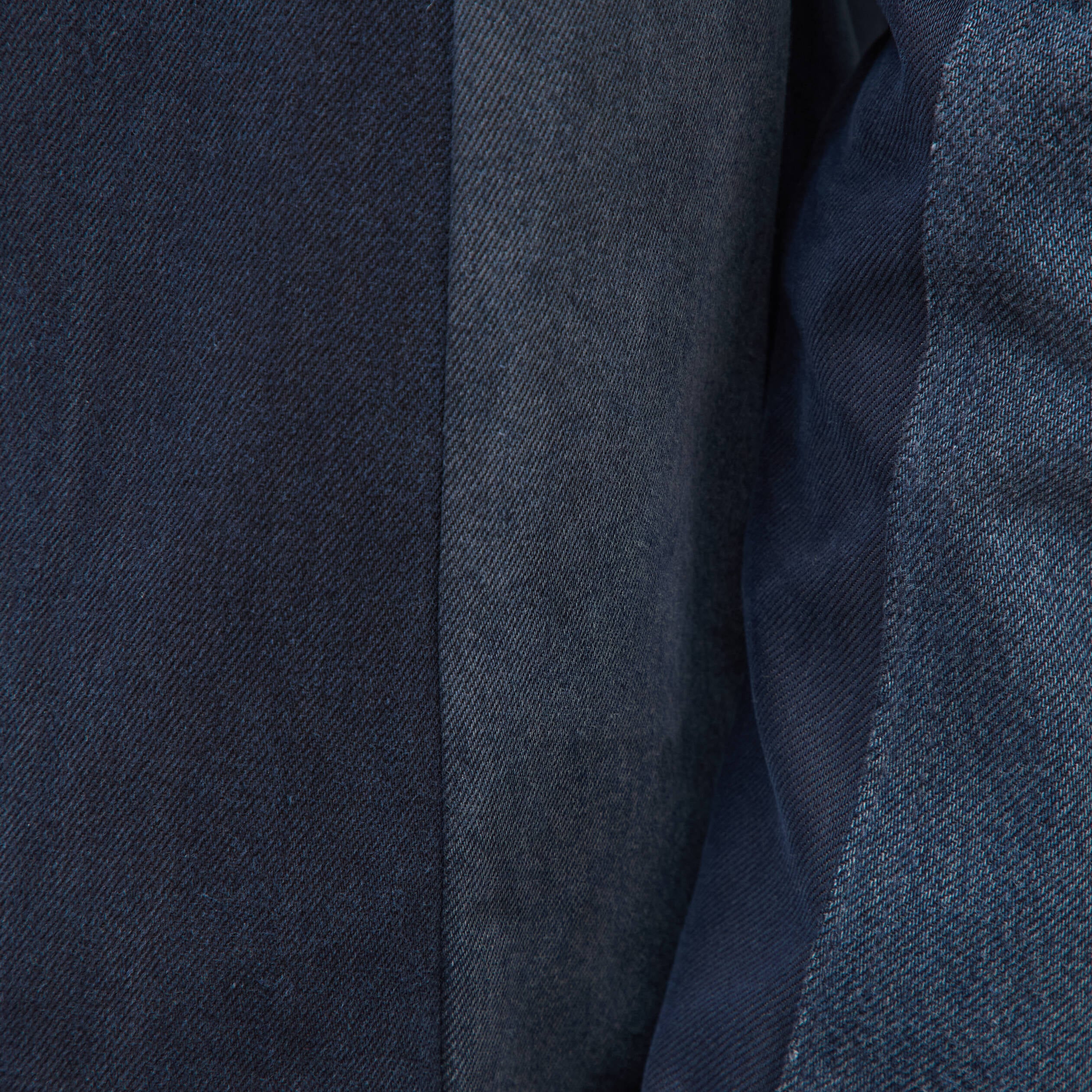 Surchemise droite manches longues denim brut homme