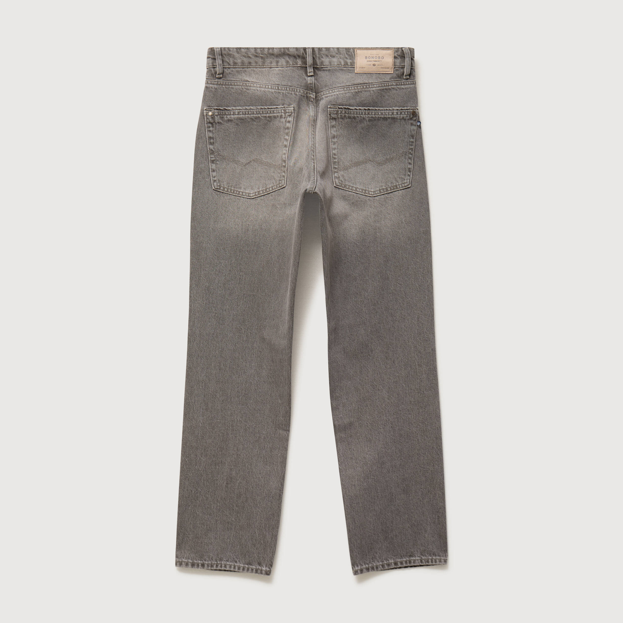 Jeans regular longueur 32 marron homme