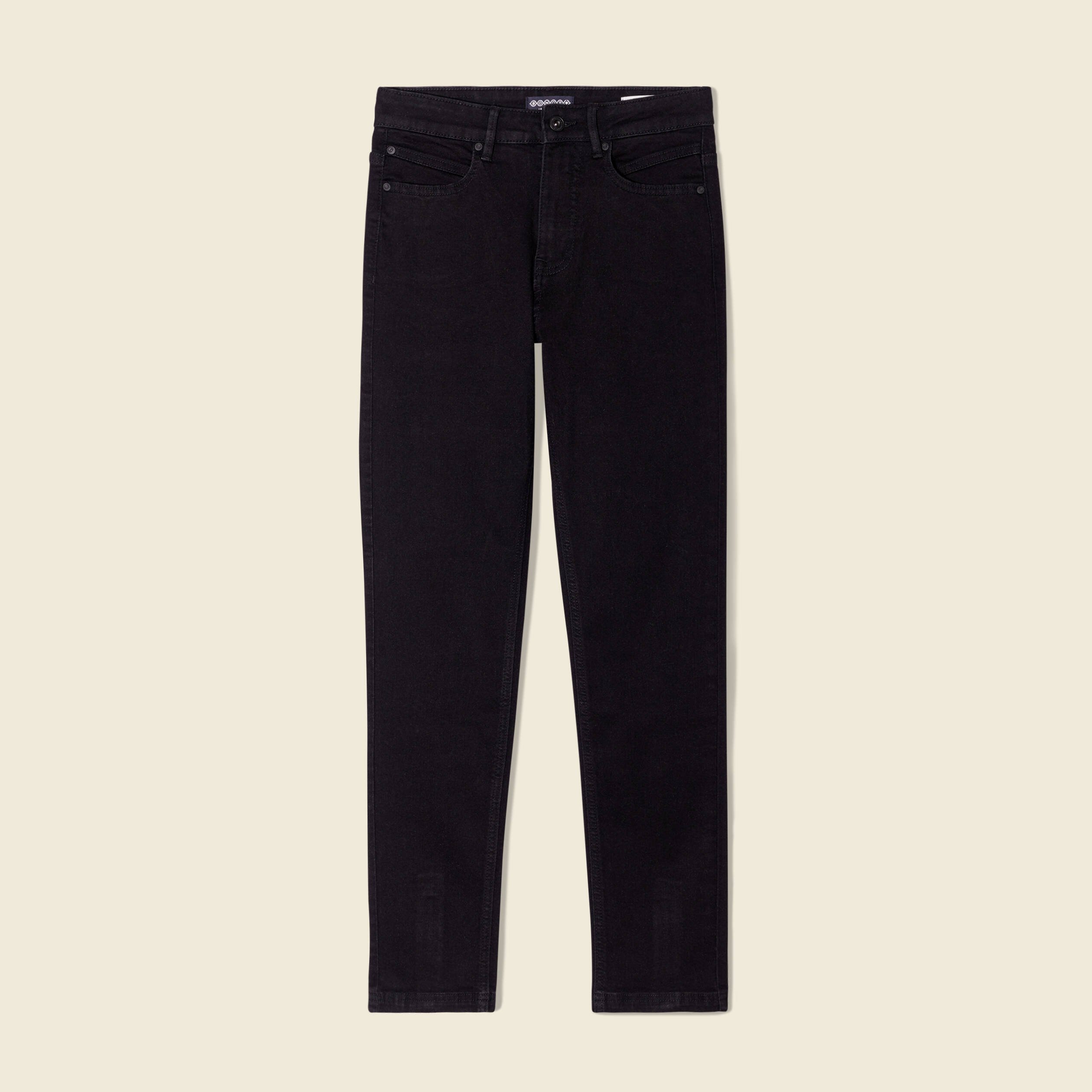 jeans slim eco responsable denim noir femme Jeans slim éco-responsable denim noir femme