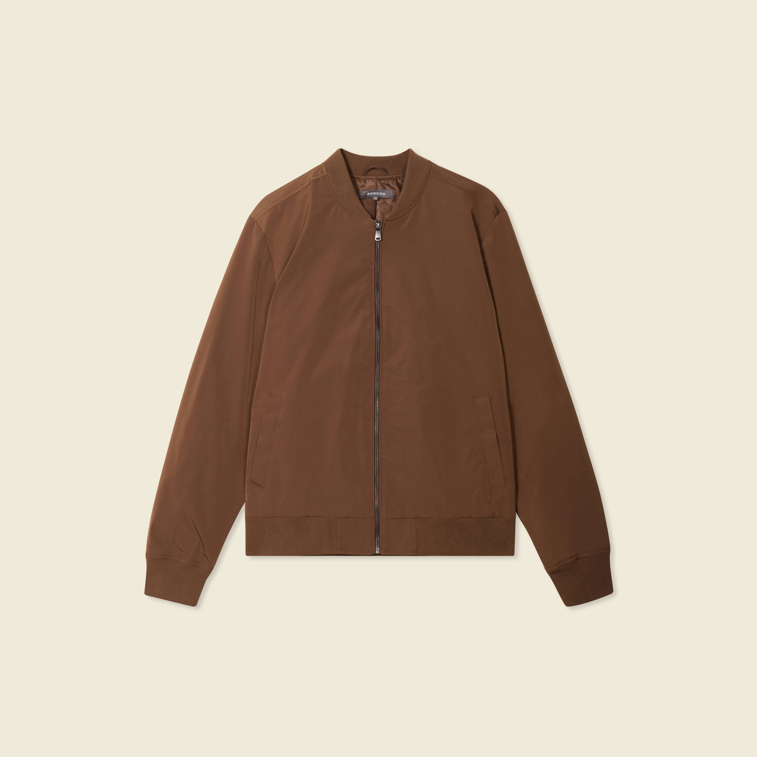 blouson teddy eco responsable marron homme Blouson teddy éco-responsable marron homme