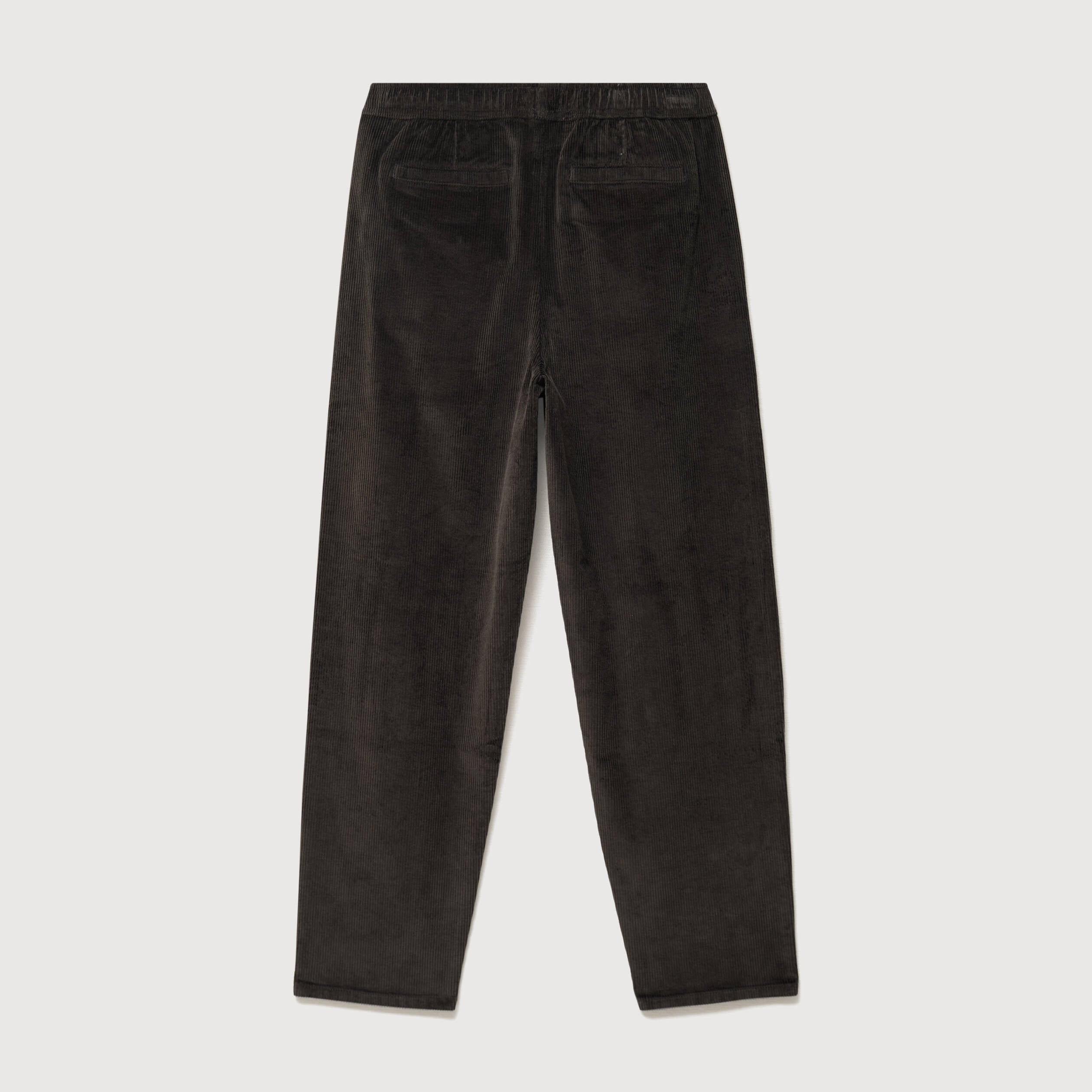 Pantalon large en velours vert kaki homme
