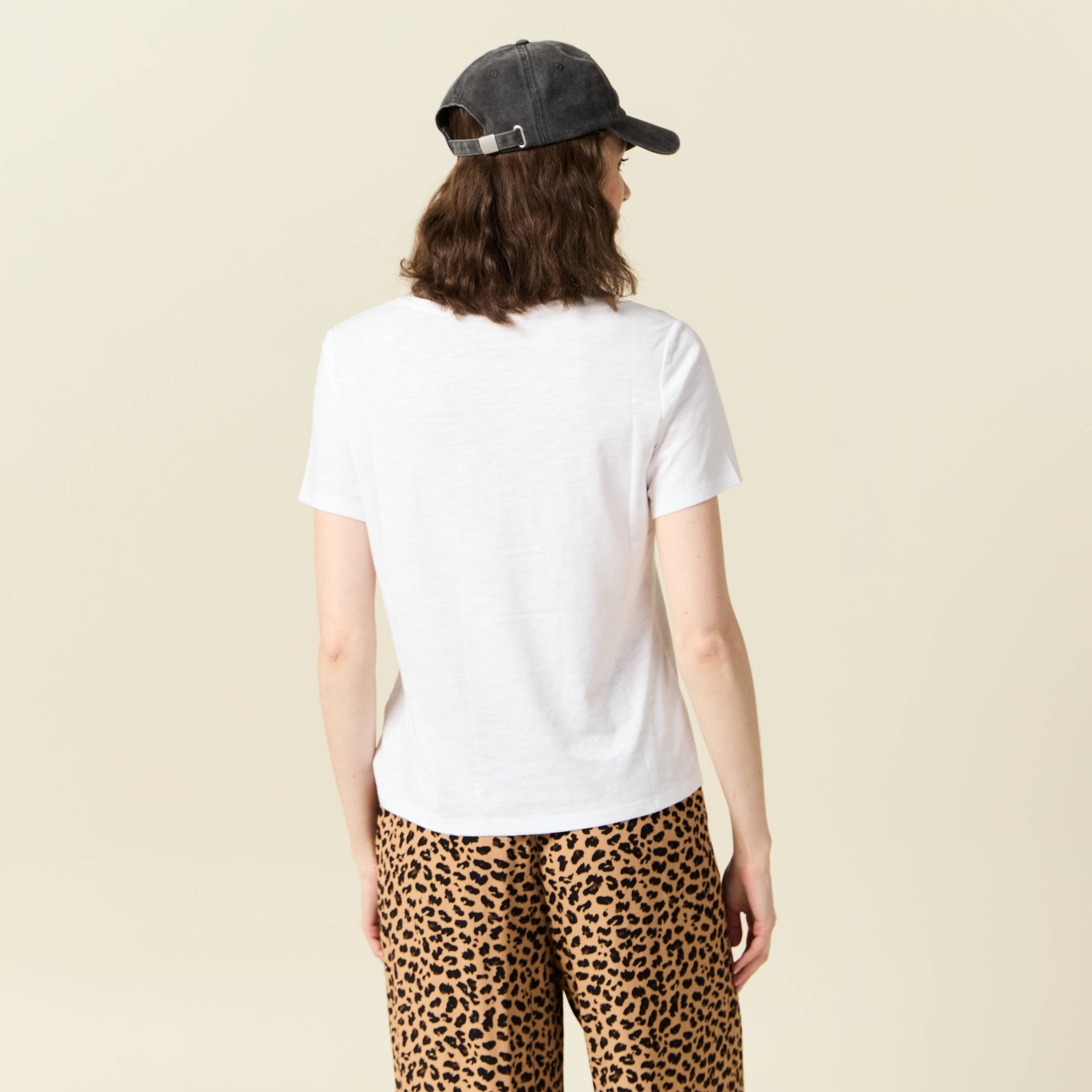 t shirt manches courtes blanc femme T-shirt manches courtes blanc femme
