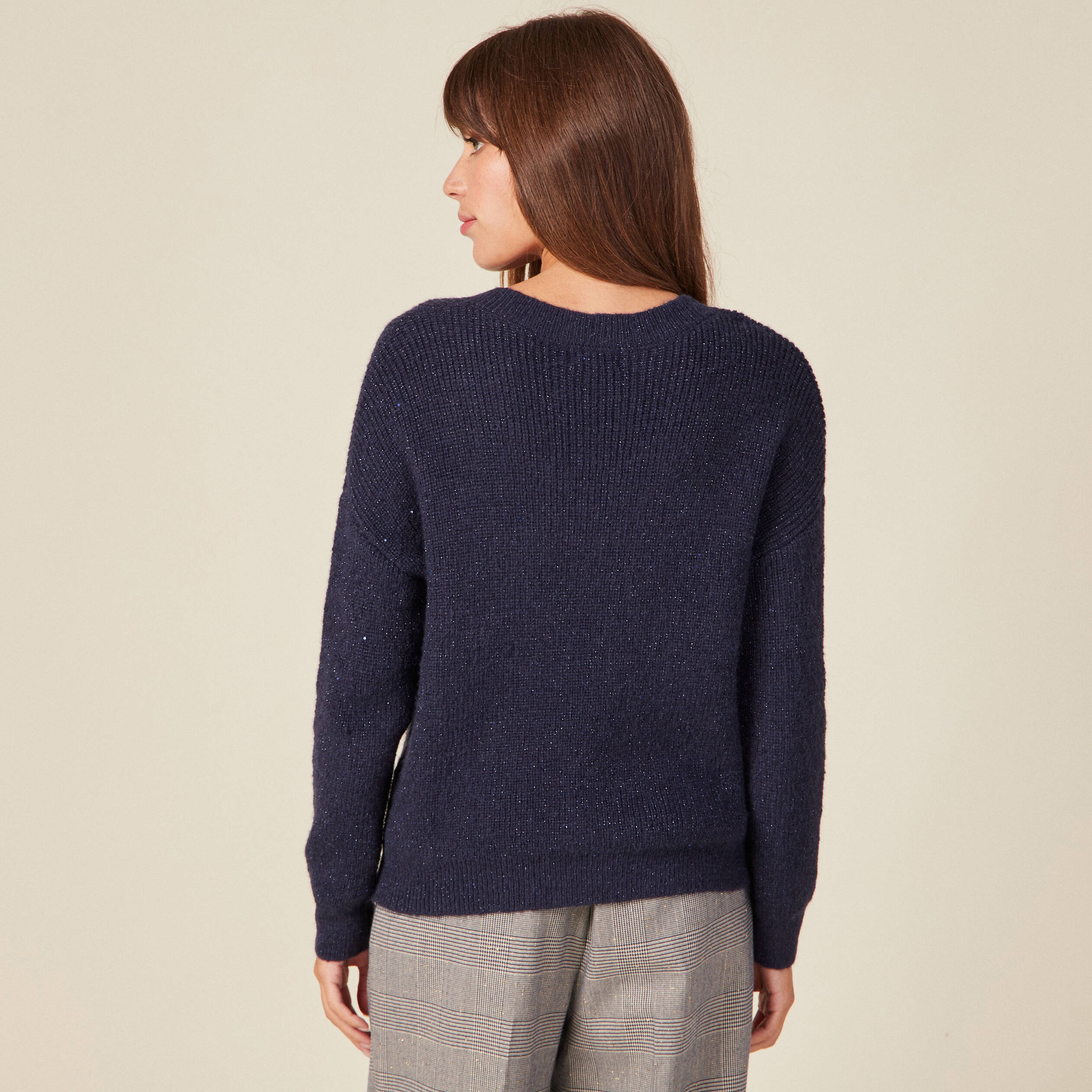 pull eco responsable bleu marine femme Pull éco-responsable bleu marine femme