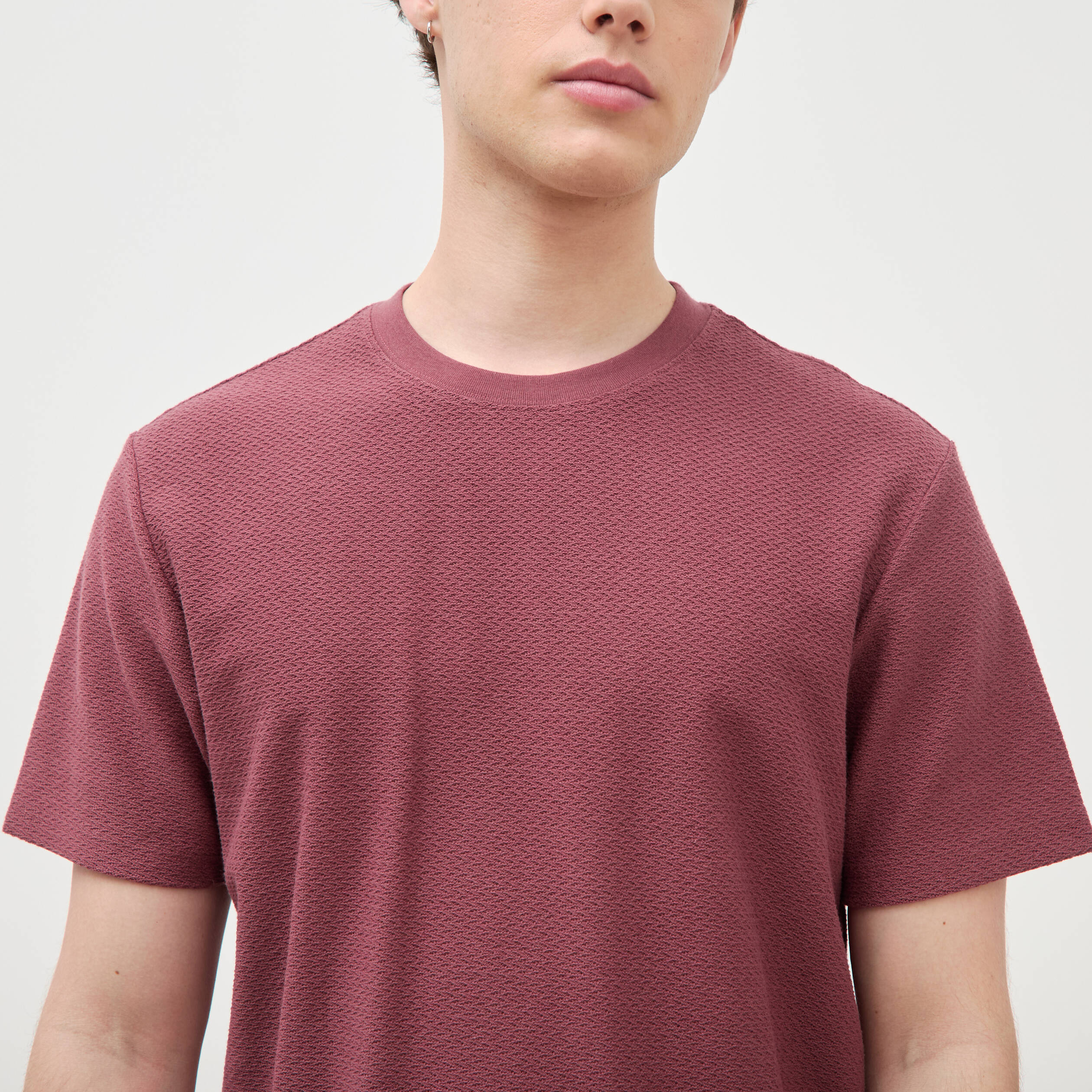 T-shirt manches courtes vieux rose homme