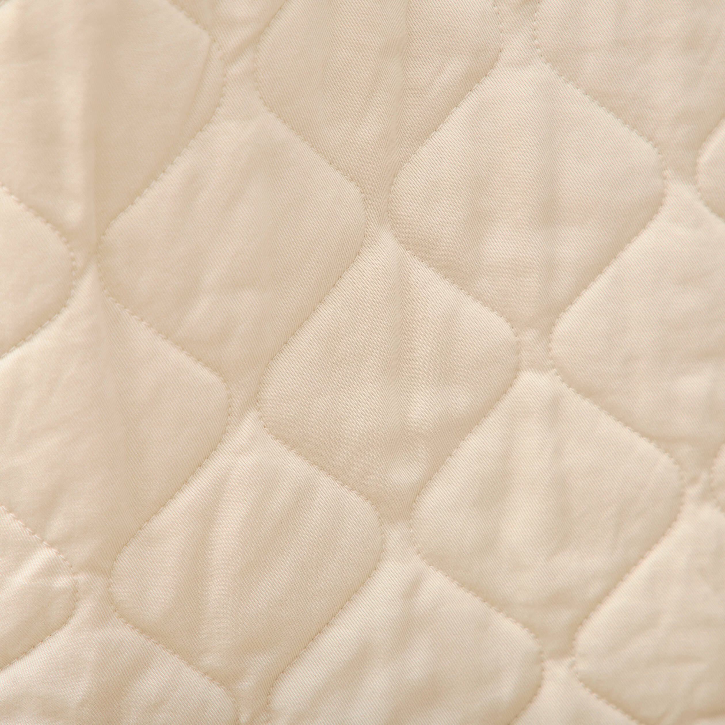 Veste oversize manches longues doubl&eacute;e creme femme