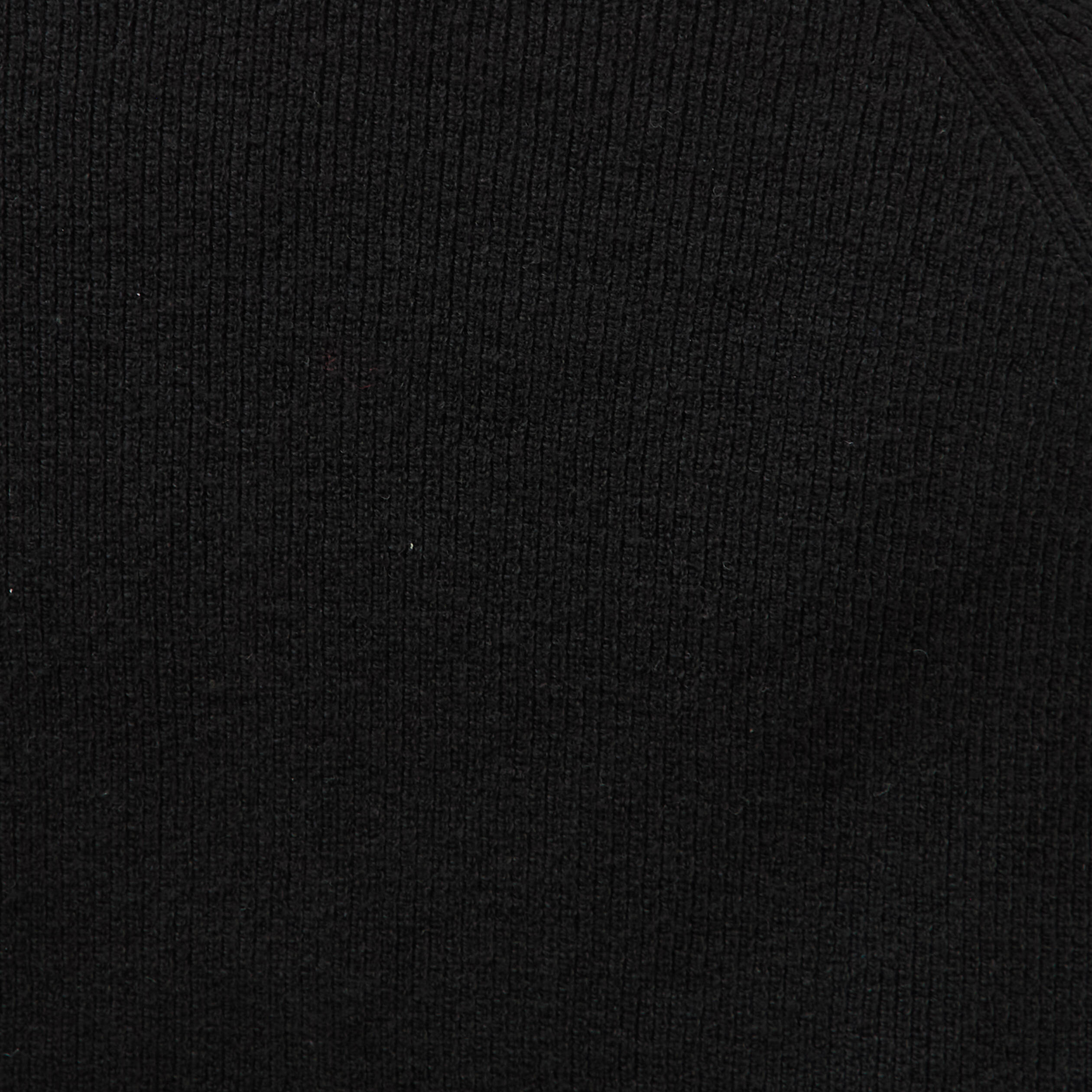 Pull droit col bateau manches longues noir femme