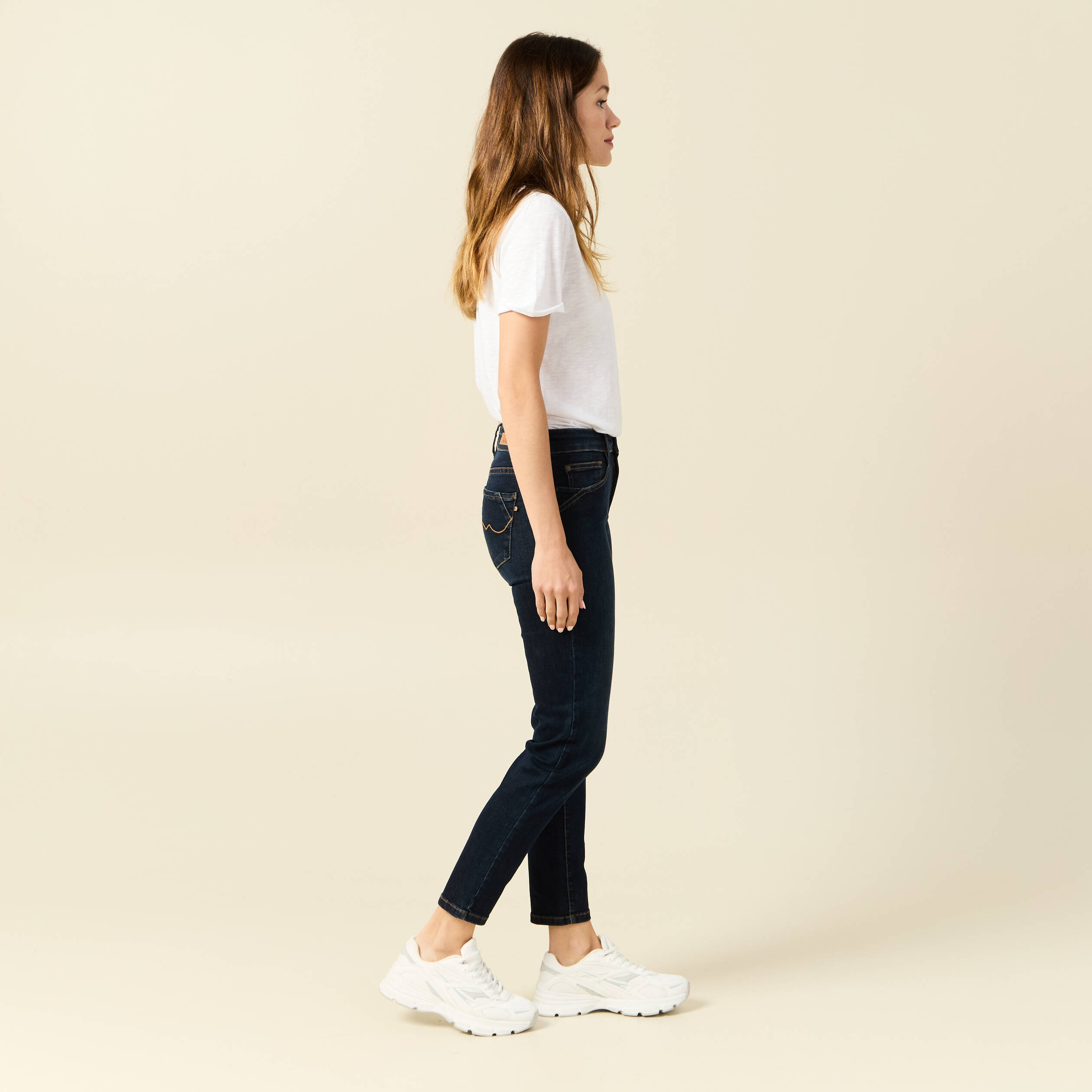 jeans vanessa slim 78eme denim brut femme Jeans Vanessa - slim 7/8ème denim brut femme