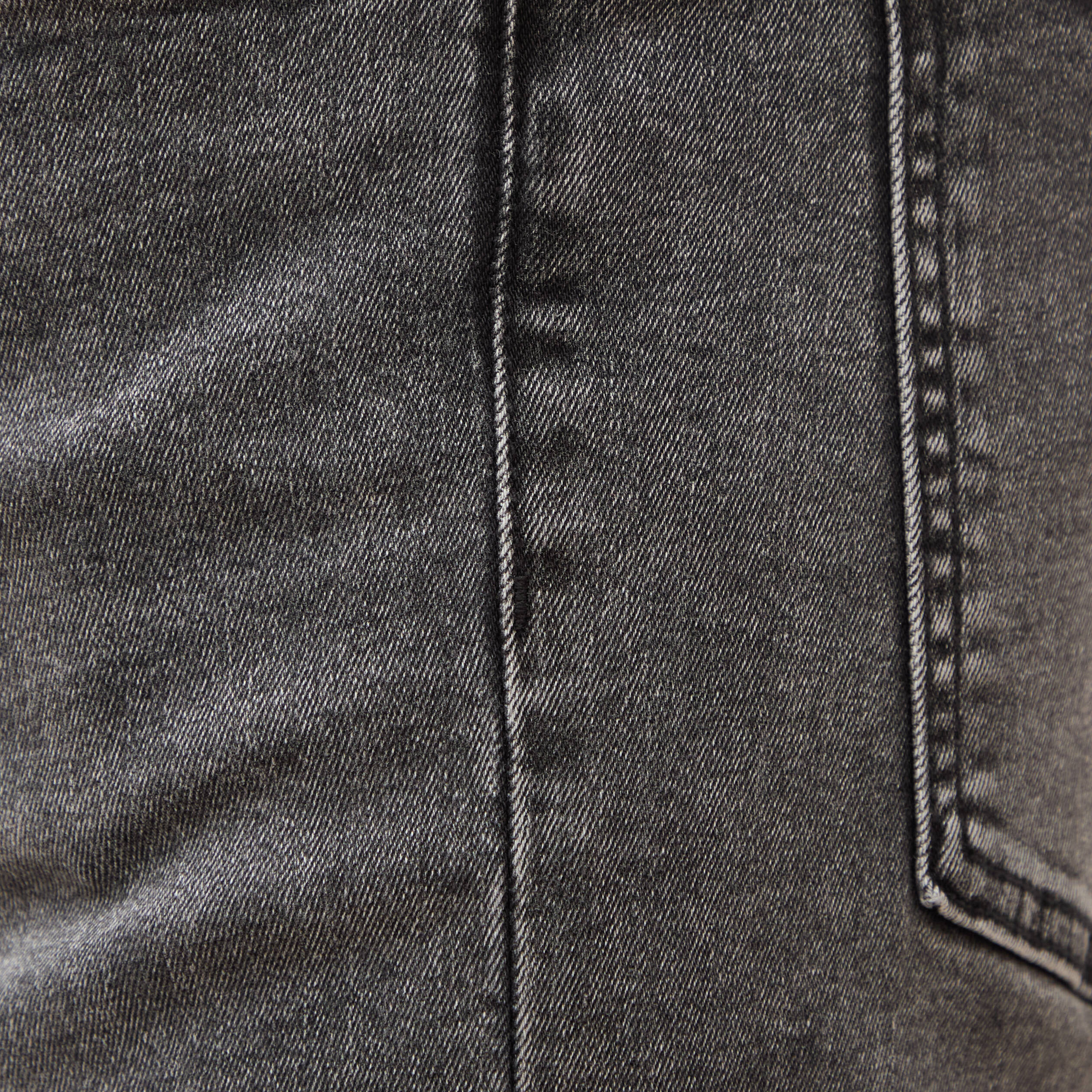Jeans skinny tapered denim snow noir homme
