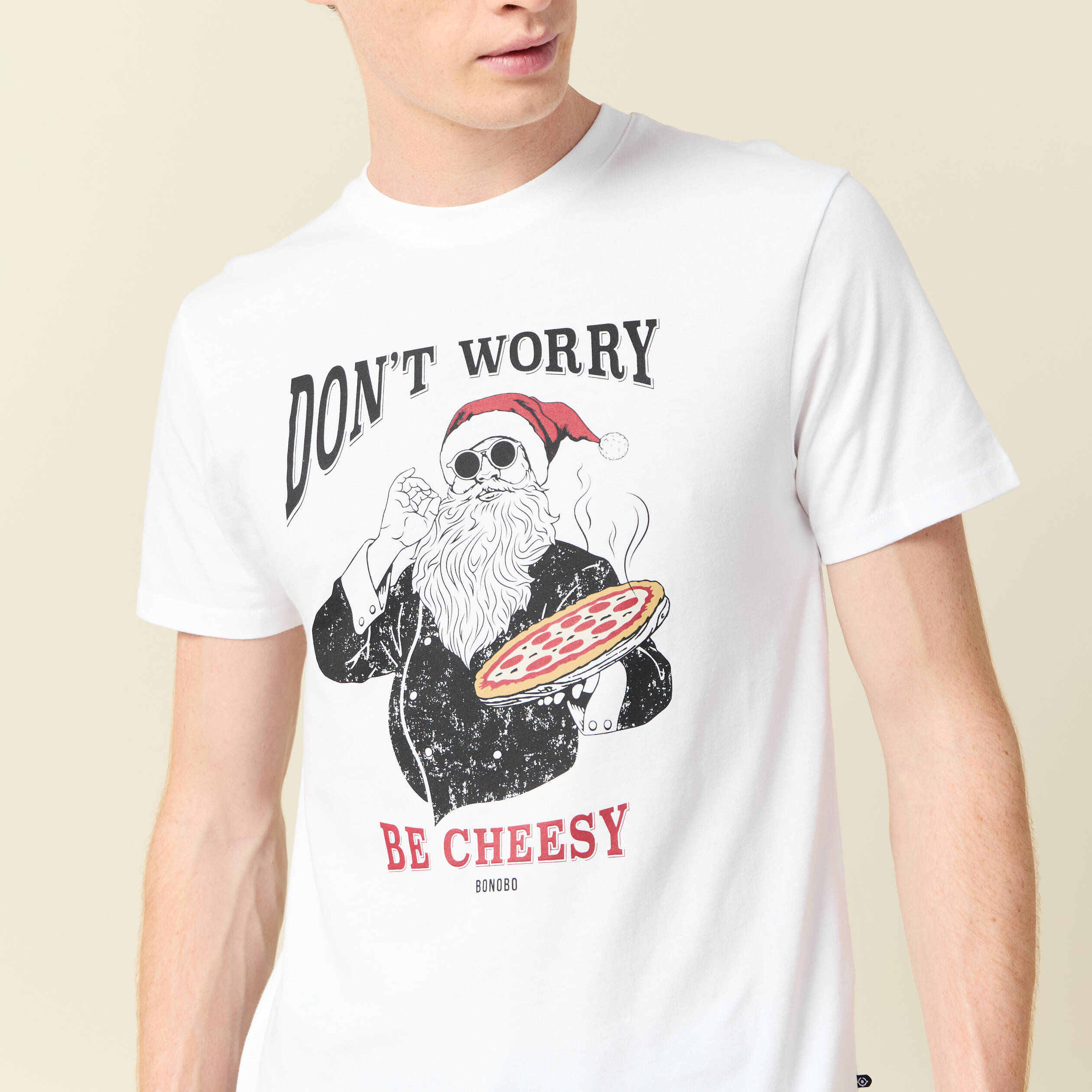 T-shirt manches courtes blanc homme
