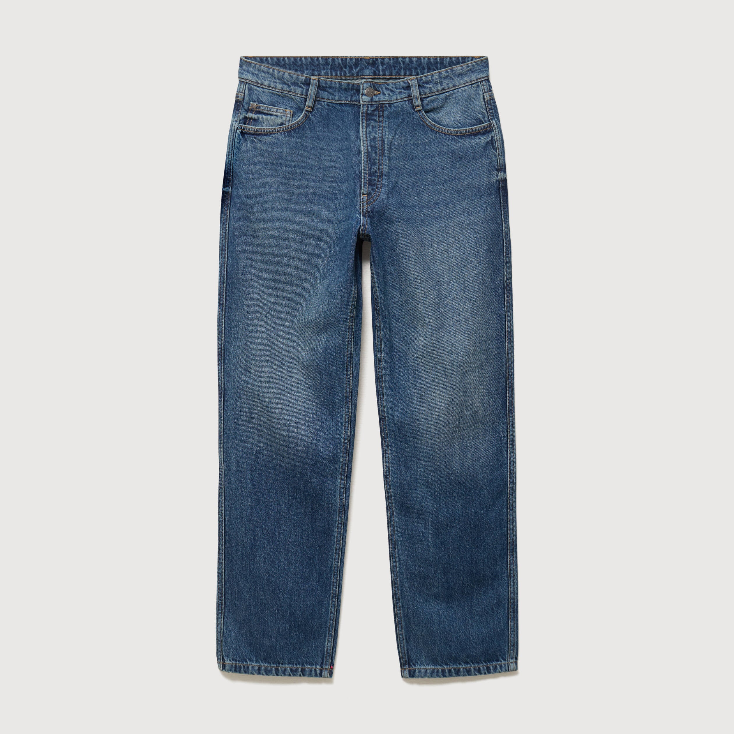 Jeans large relaxed denim stone homme