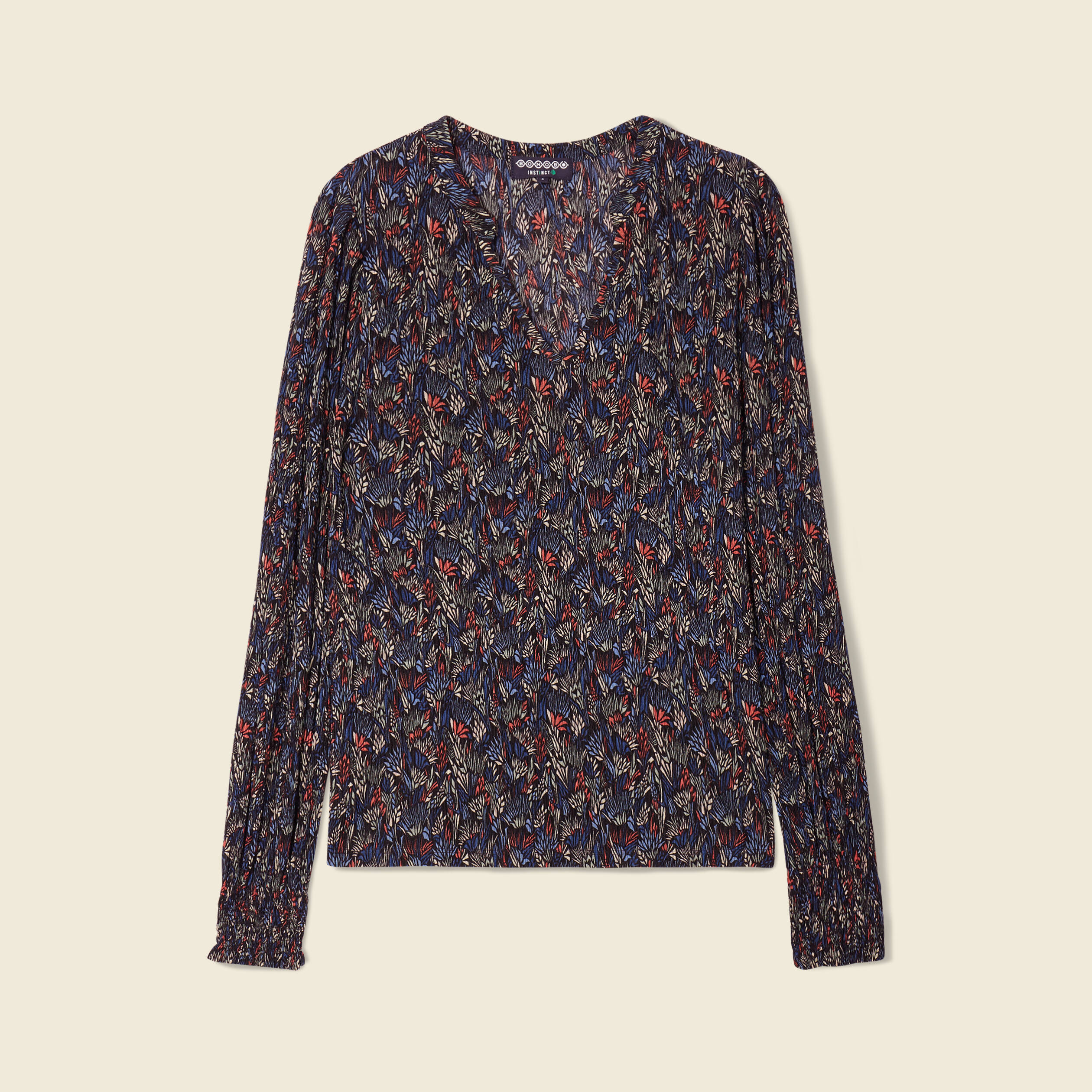 T-shirt éco-responsable multicolore femme
