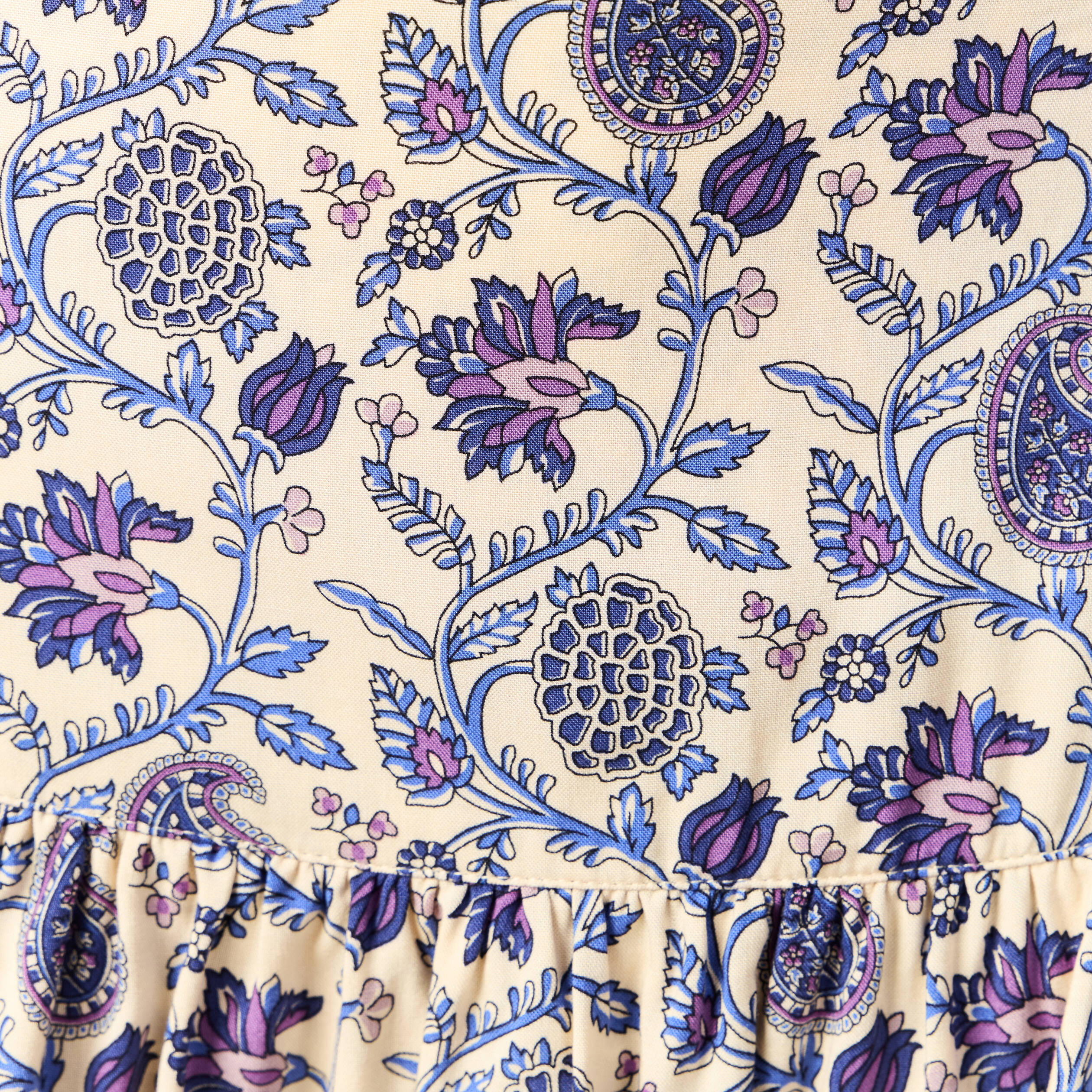 jupe longue imprimee bleu femme Jupe longue imprimée bleu femme