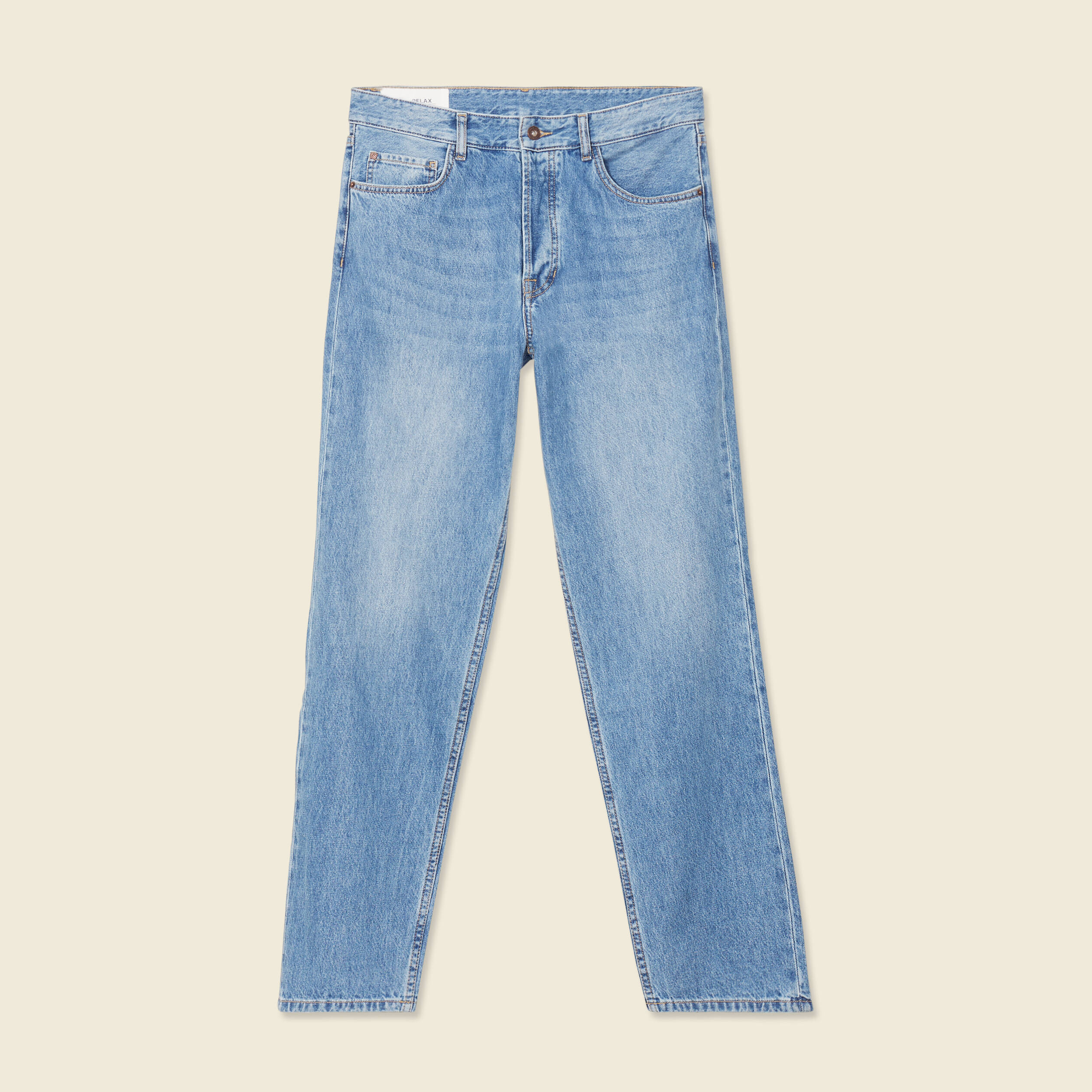 jeans relax 5 poches denim used homme Jeans relax 5 poches denim used homme