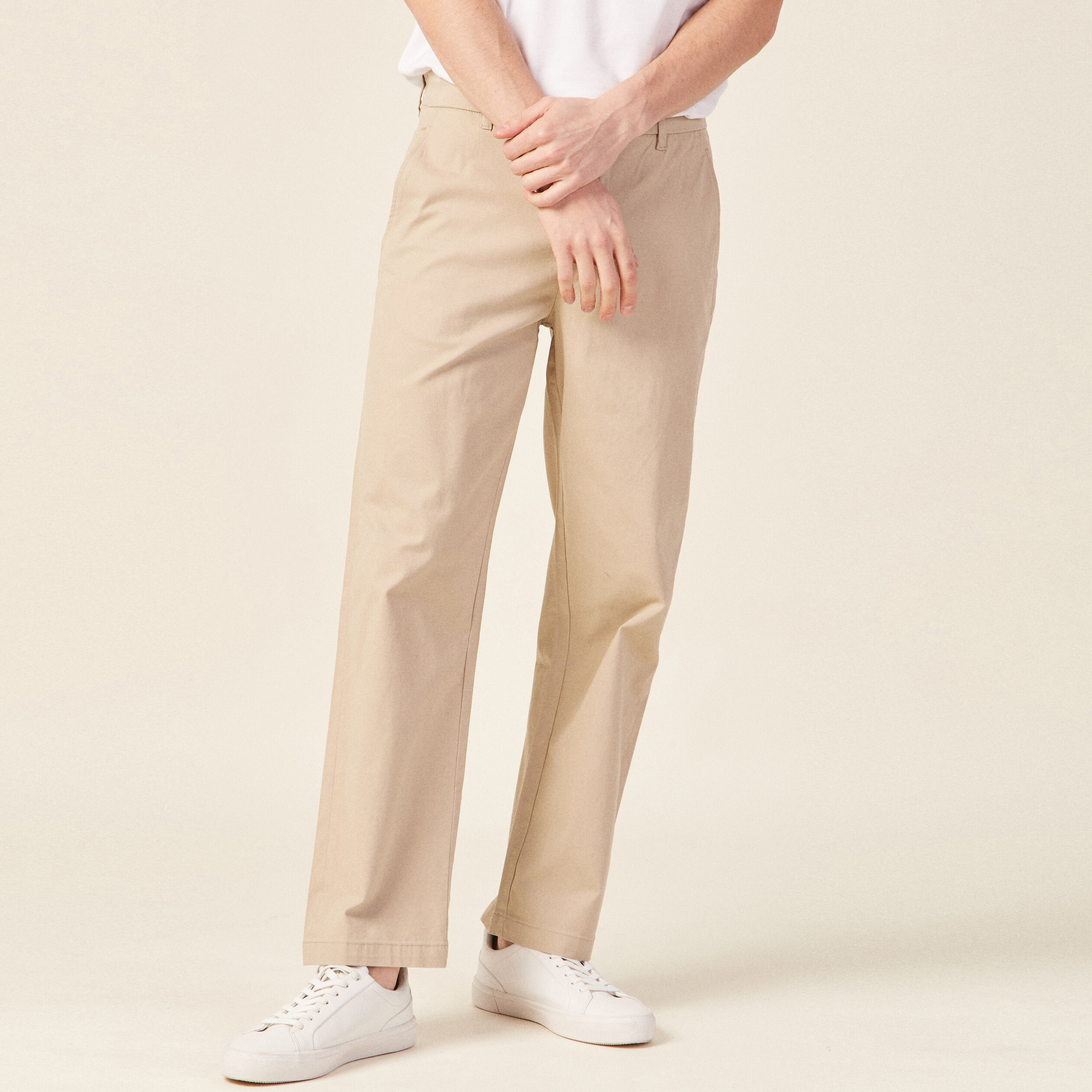 Pantalon chino beige homme