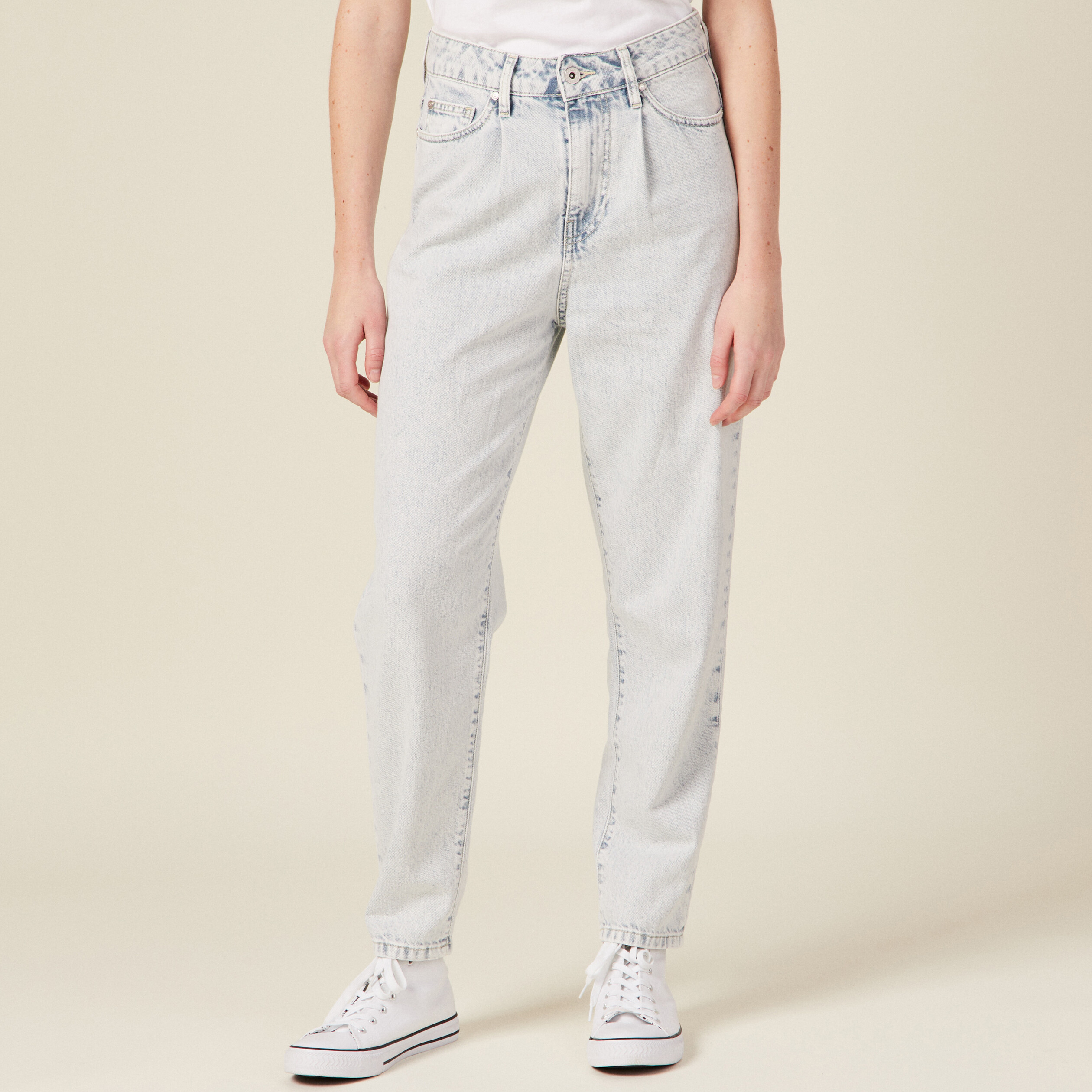 jeans slouchy denim snow bleu femme Jeans slouchy denim snow bleu femme