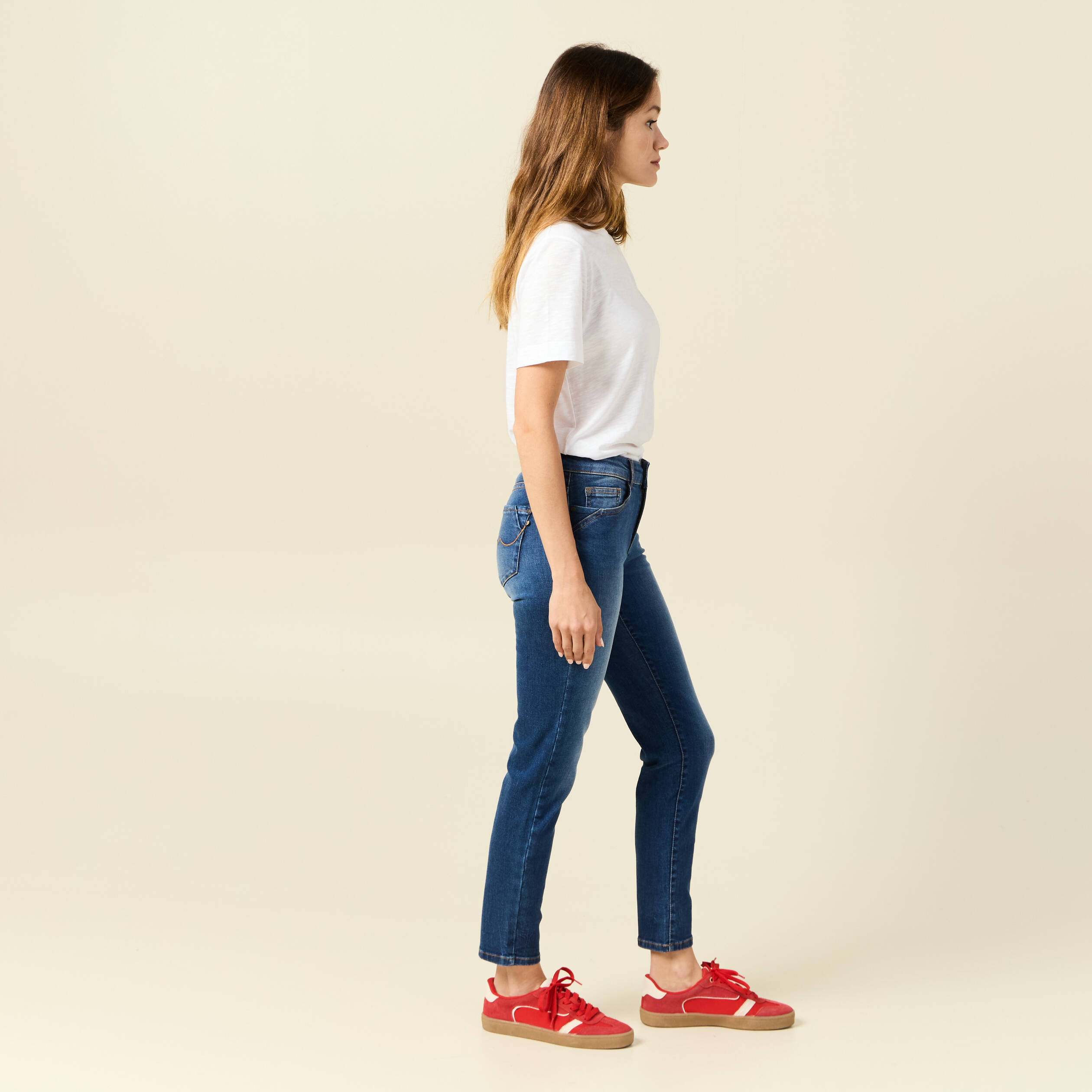 jeans vanessa slim 78eme denim stone femme Jeans Vanessa - slim 7/8ème denim stone femme
