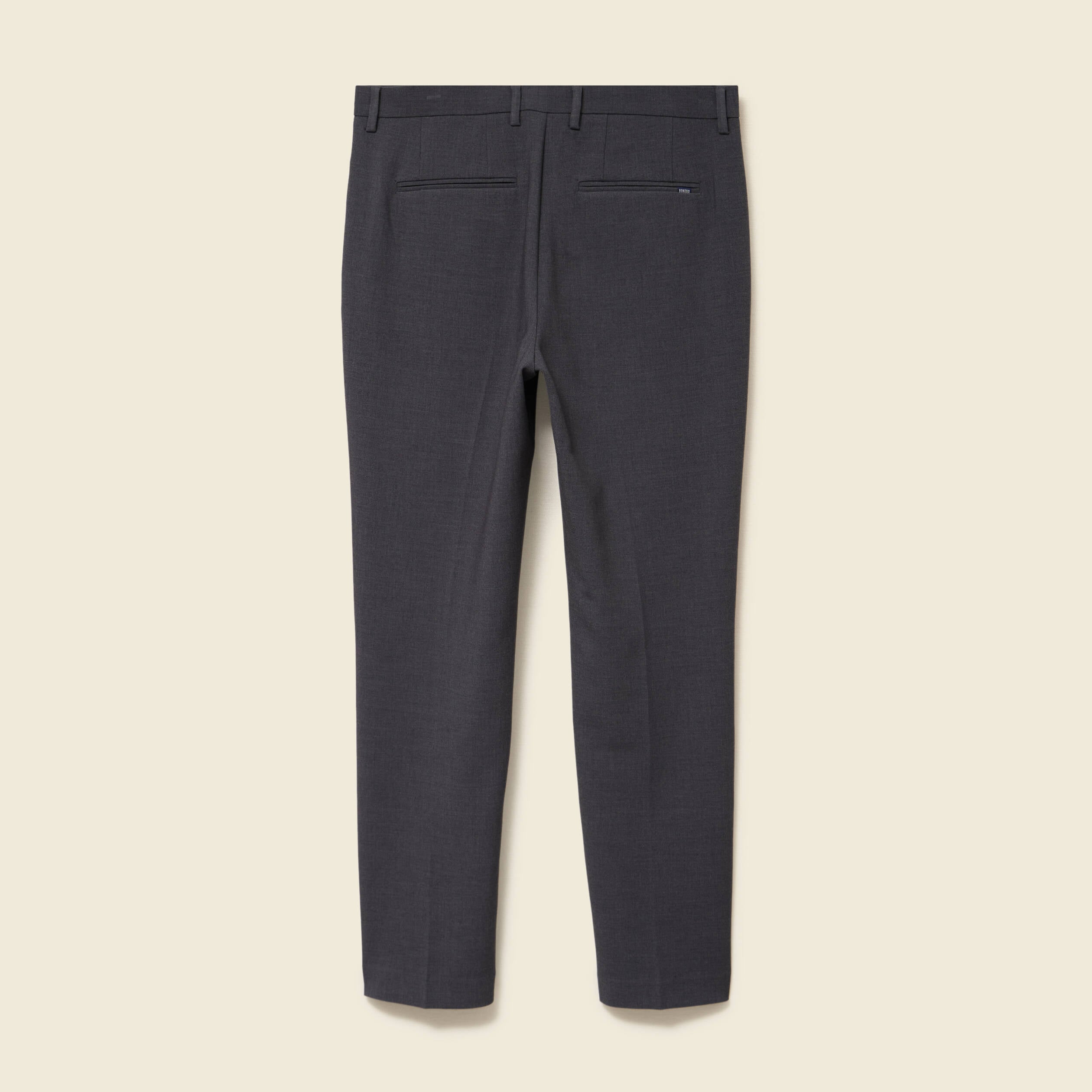 Pantalon slim cigarette gris fonc&eacute; homme