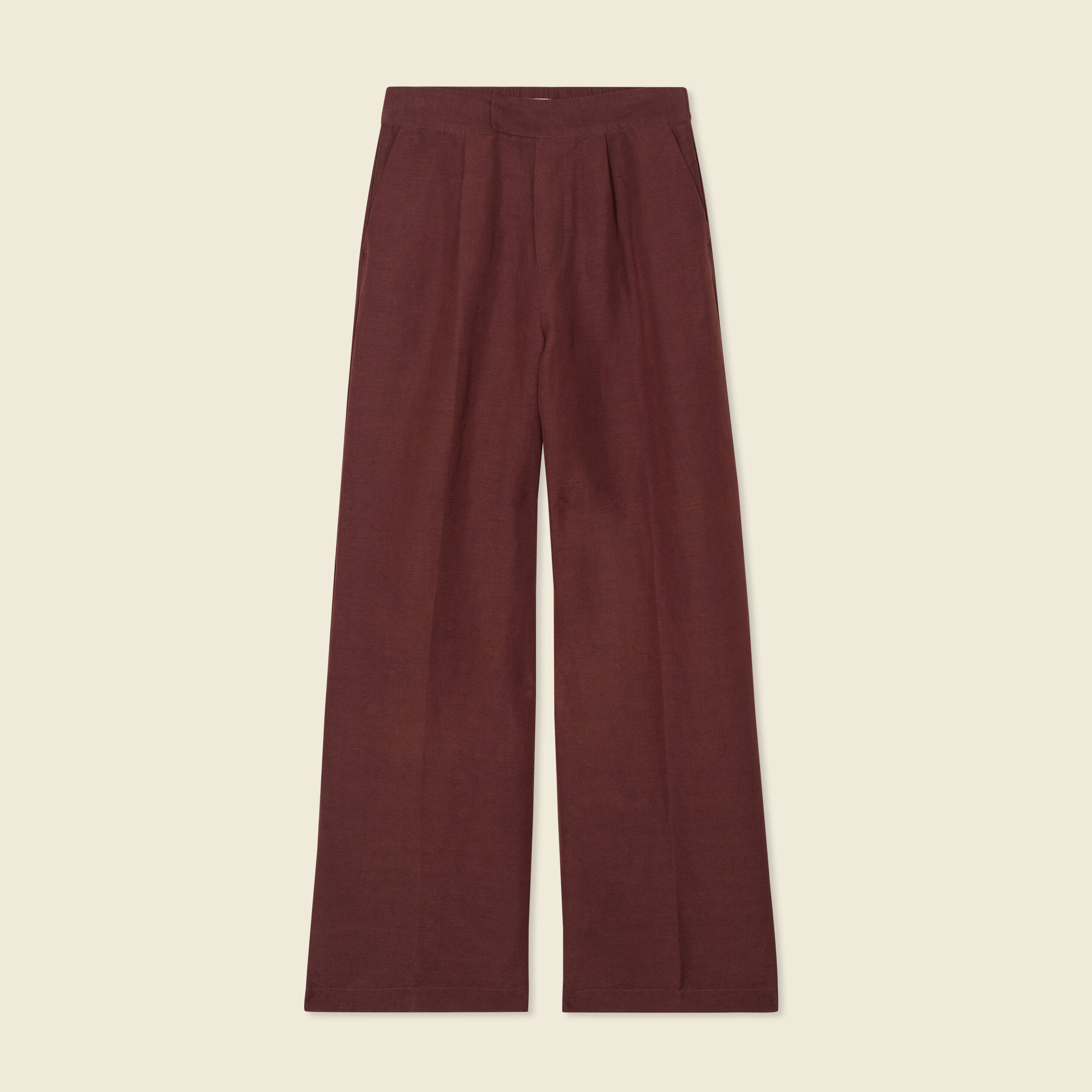 pantalon large fluide bordeaux femme Pantalon large fluide bordeaux femme