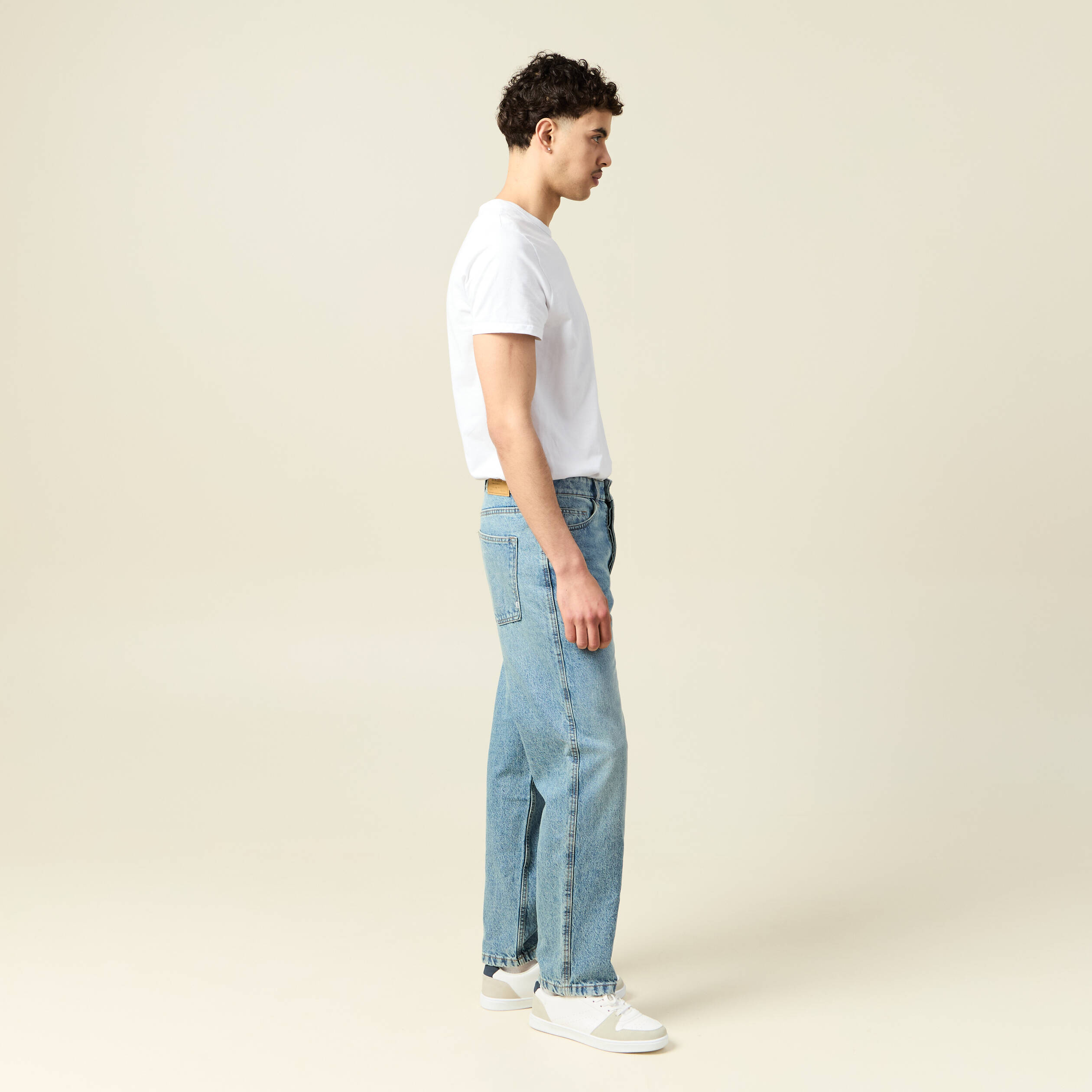jeans large relaxed denim dirty homme Jeans large relaxed denim dirty homme