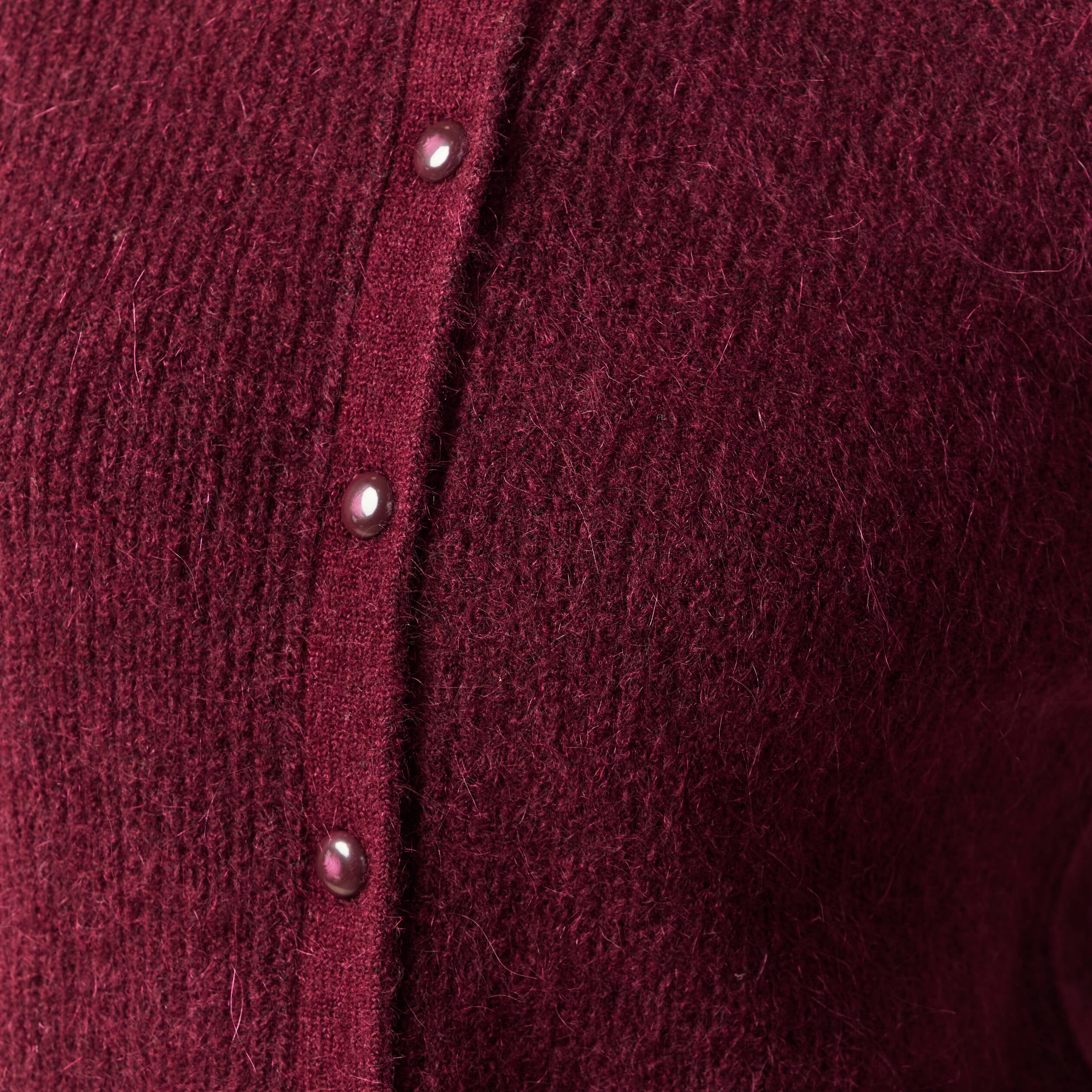 Gilet manches longues bordeaux femme