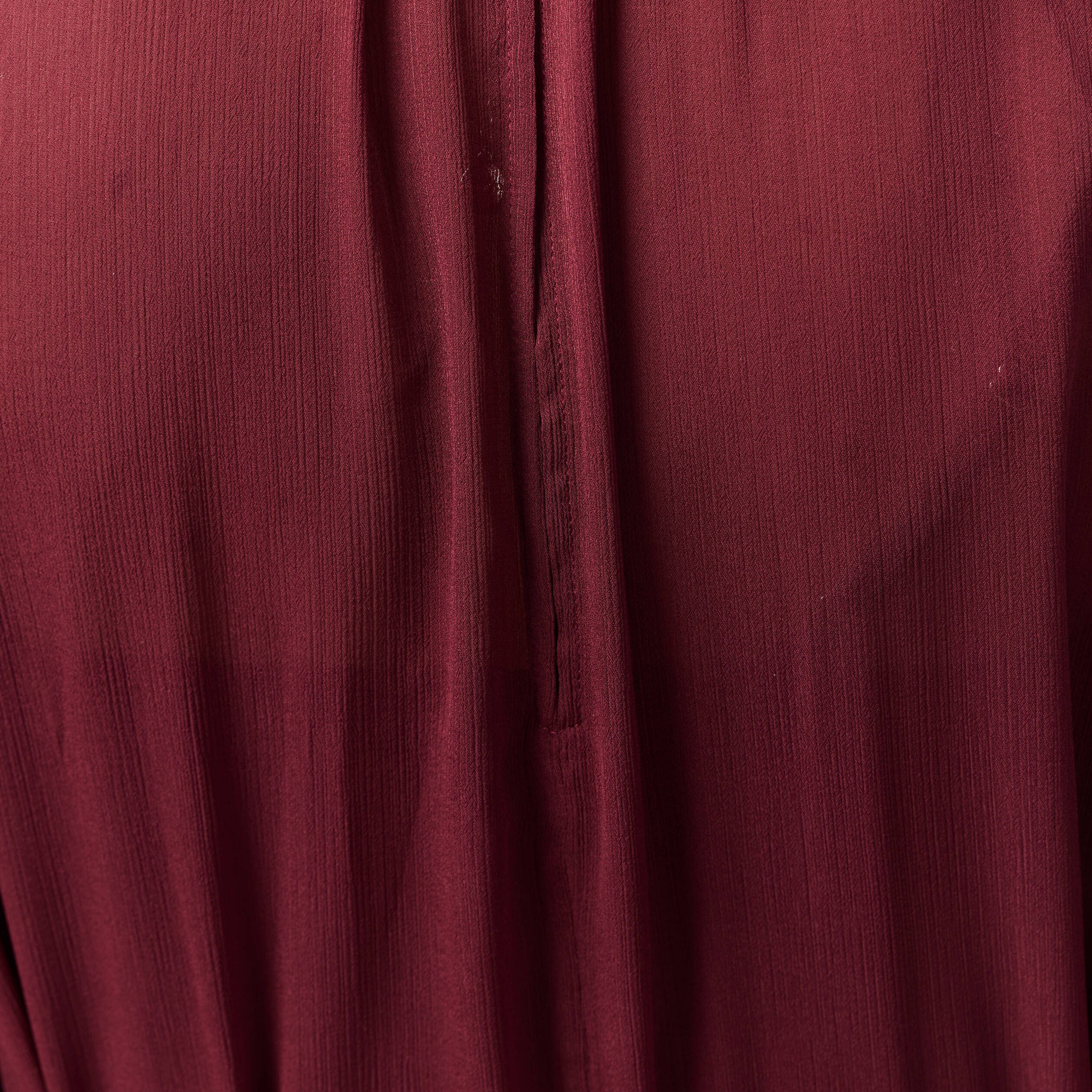 Robe manches 3/4 doubl&eacute;e bordeaux femme