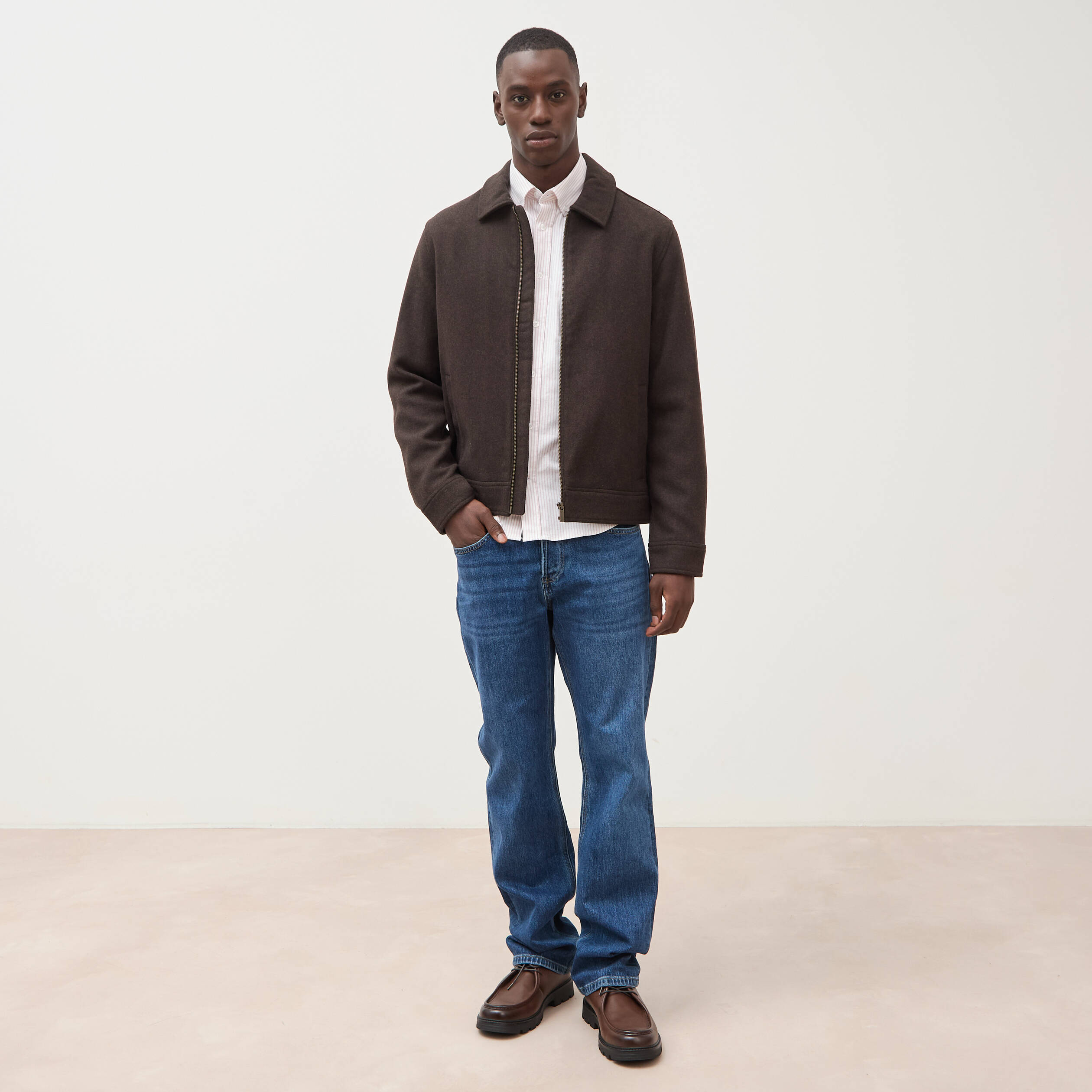 Jeans regular longueur 32 denim stone homme