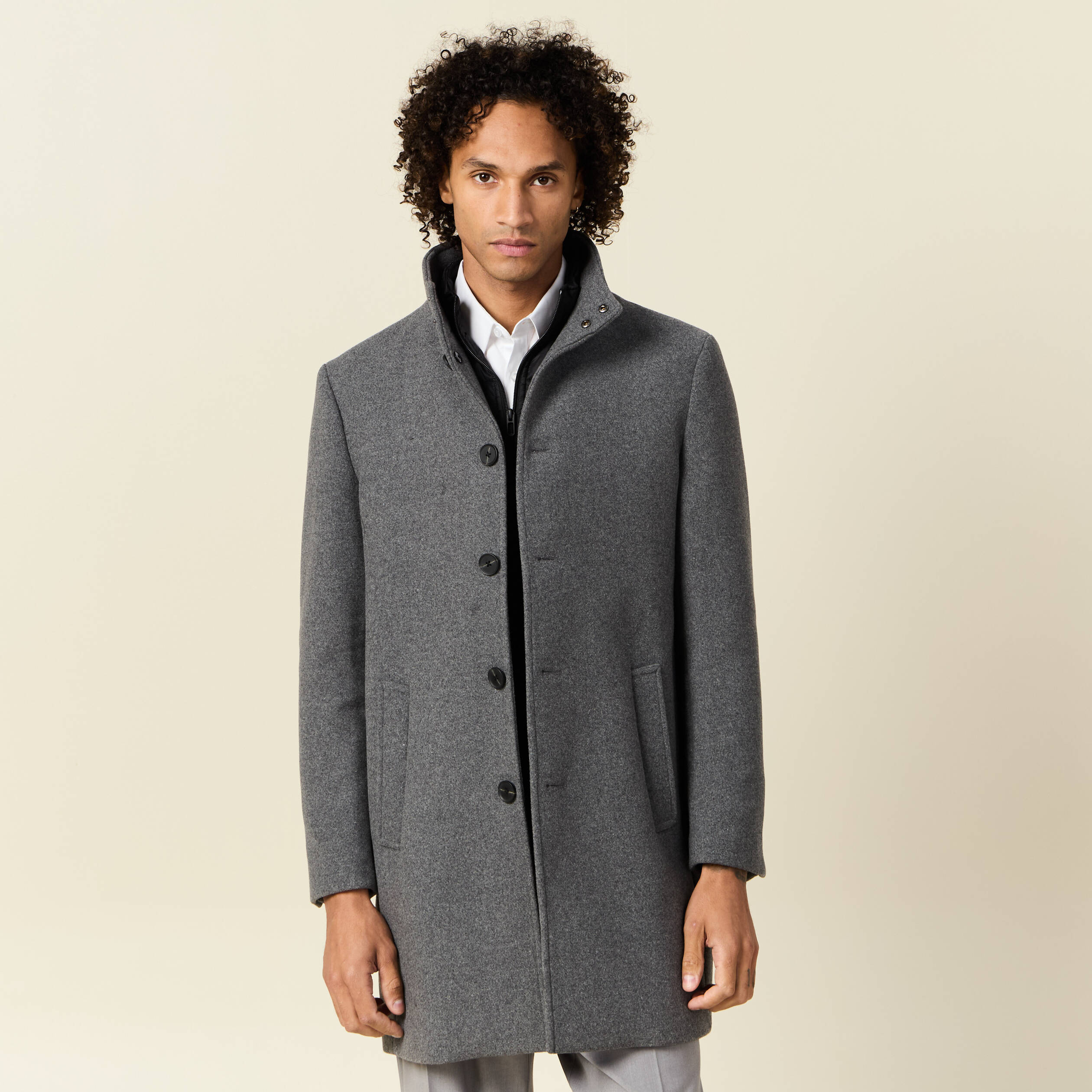 Manteau homme gris foncé deals