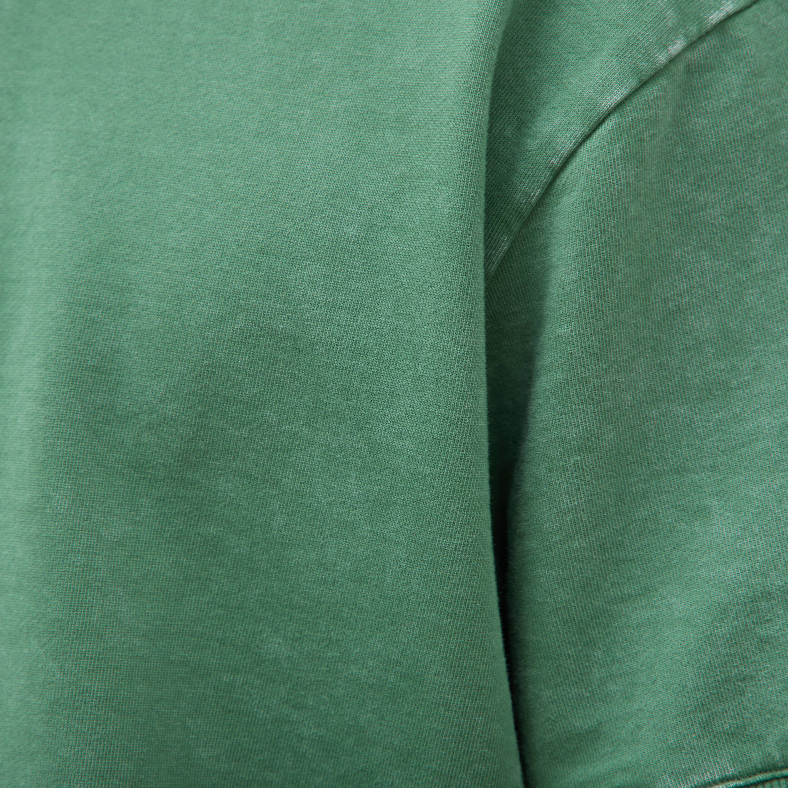 Sweat ample col rond manches courtes vert homme