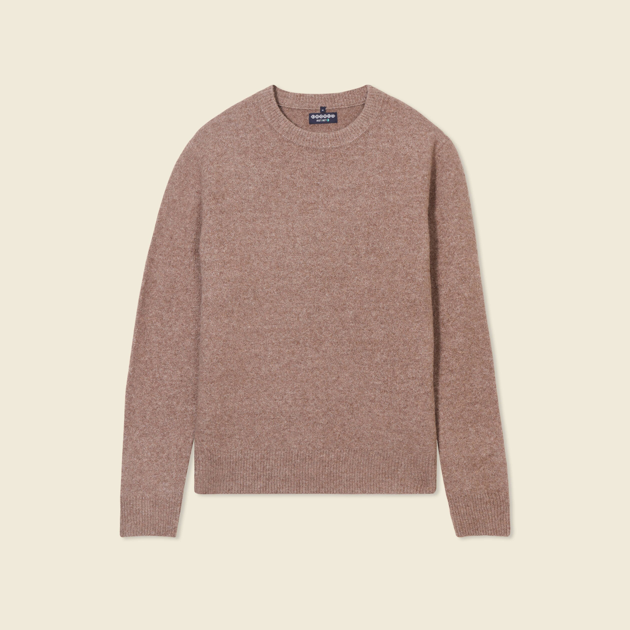 pull manches longues col rond taupe homme Pull manches longues col rond taupe homme