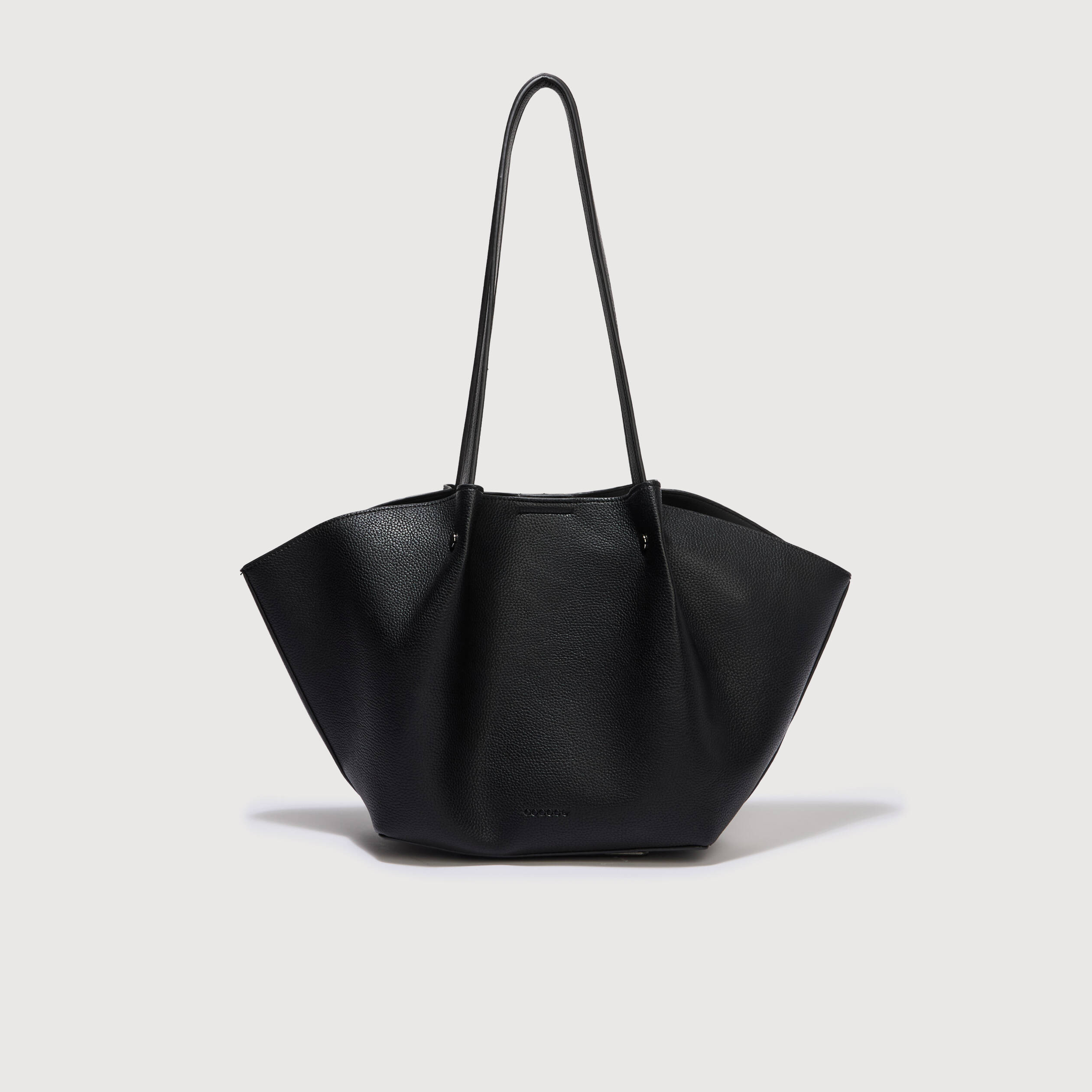 Cabas sac bandouli&egrave;re noir femme