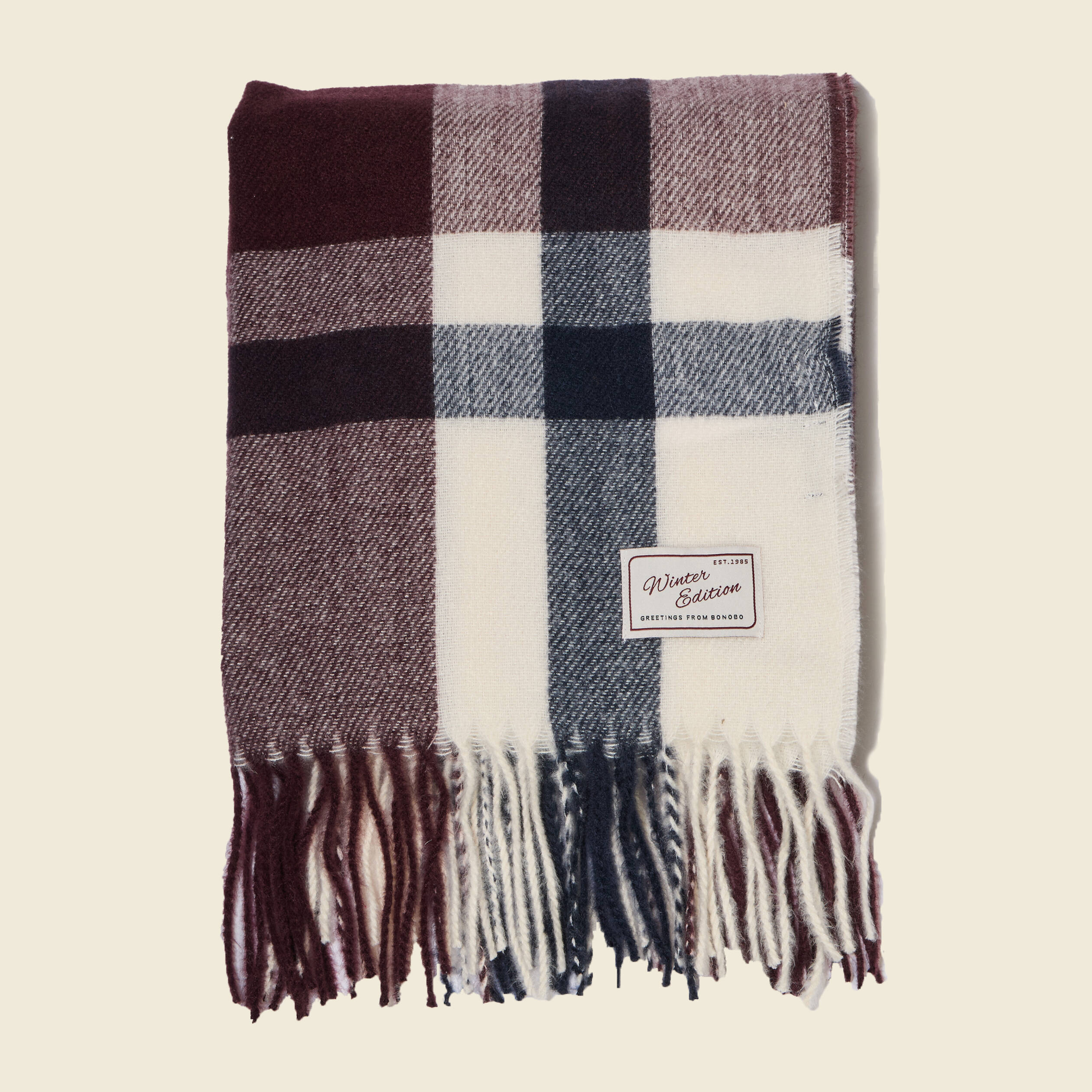 &Eacute;charpe bordeaux homme
