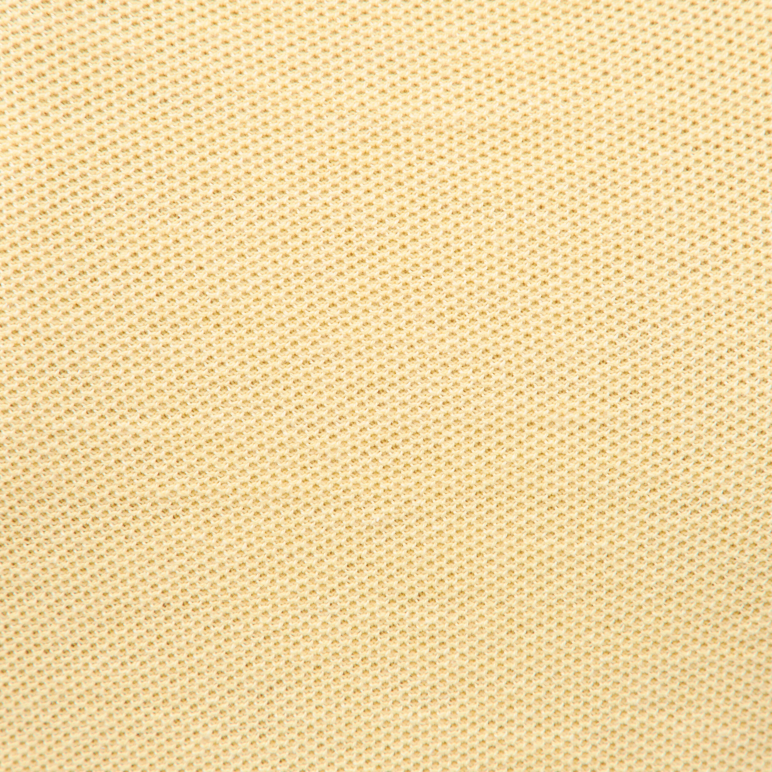 Pull droit col rond manches courtes jaune clair femme