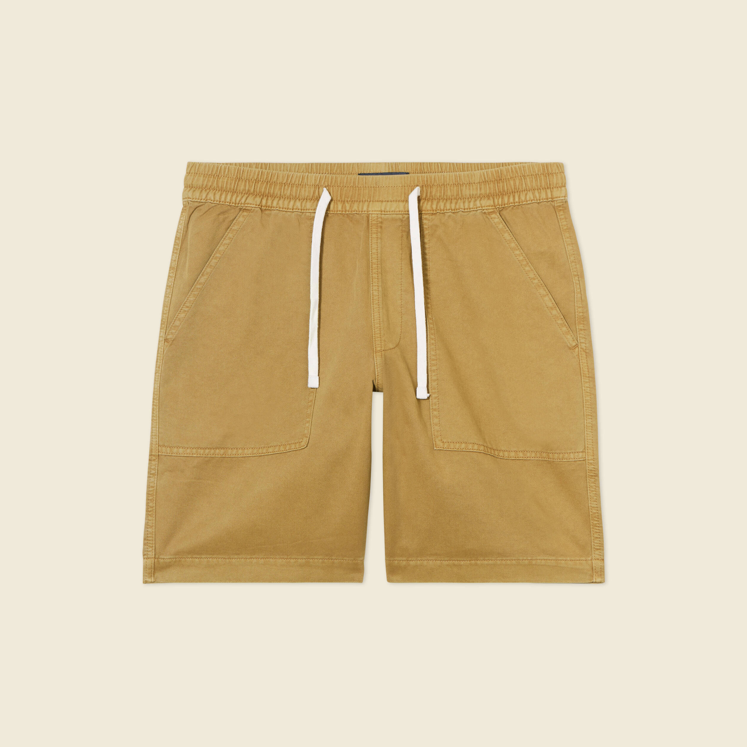 bermuda droit a coulisse camel homme Bermuda droit à coulisse camel homme