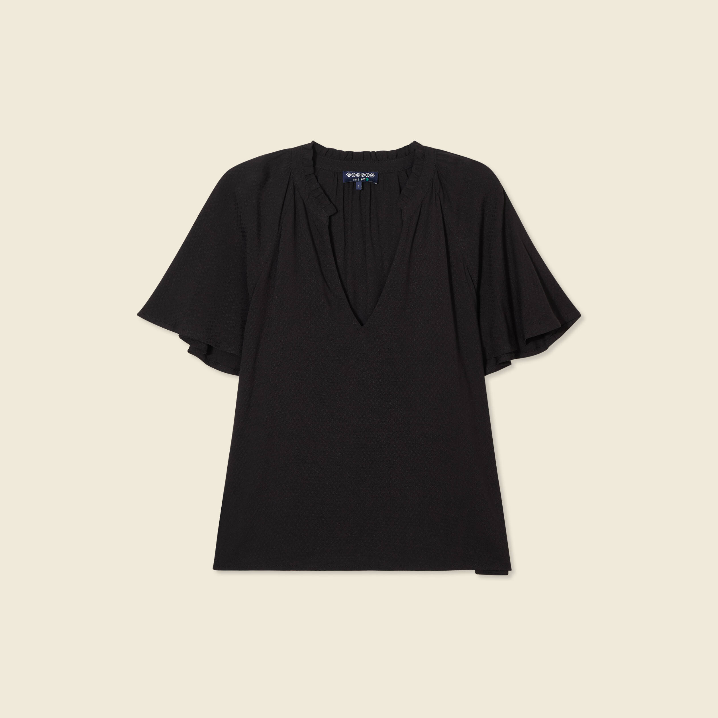 blouse manches courtes noir femme Blouse manches courtes noir femme