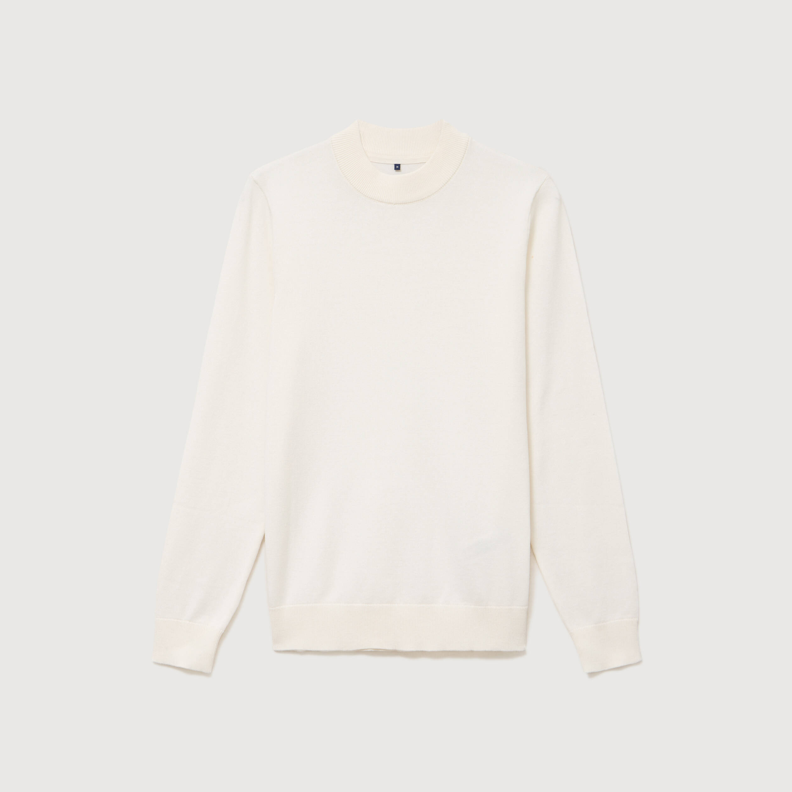 Pull manches longues ecru homme