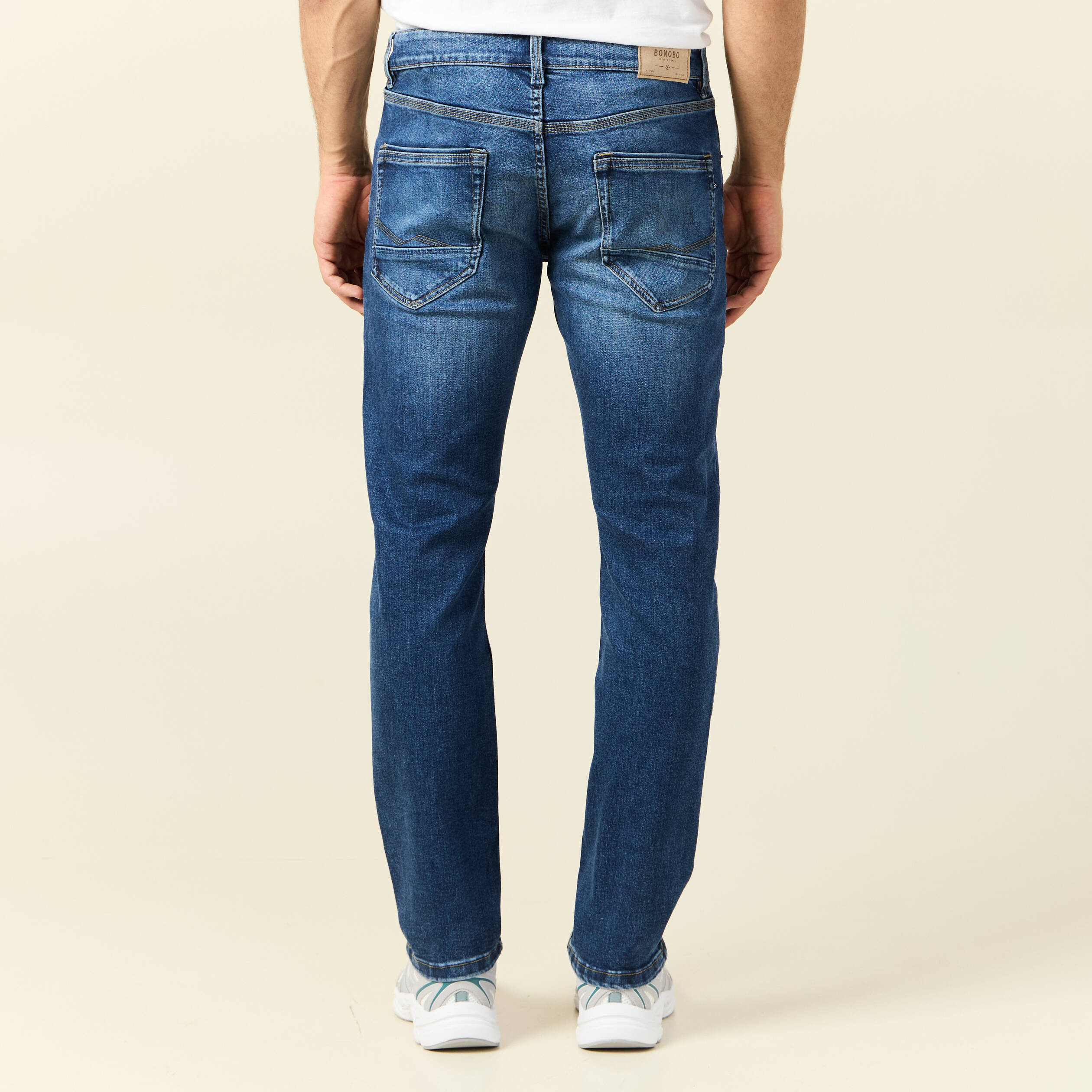 jeans straight eco responsable denim stone homme Jeans straight éco-responsable denim stone homme