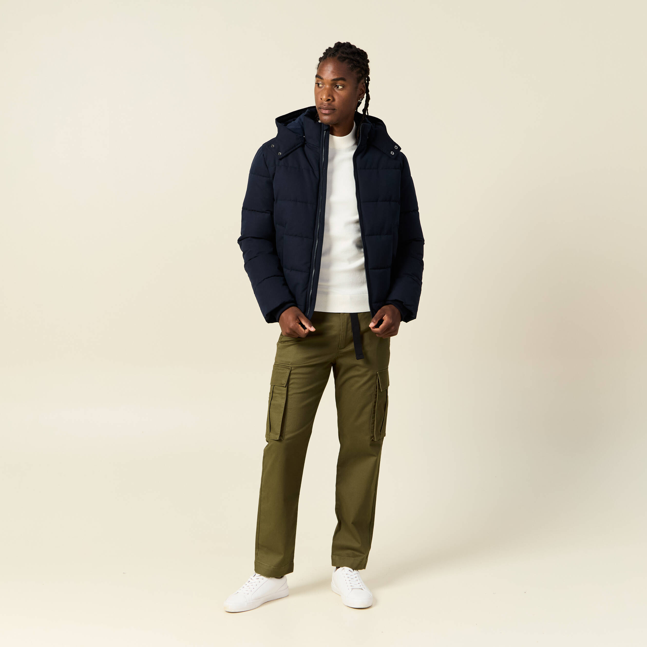 doudoune capuche amovible bleu marine homme Doudoune capuche amovible bleu marine homme