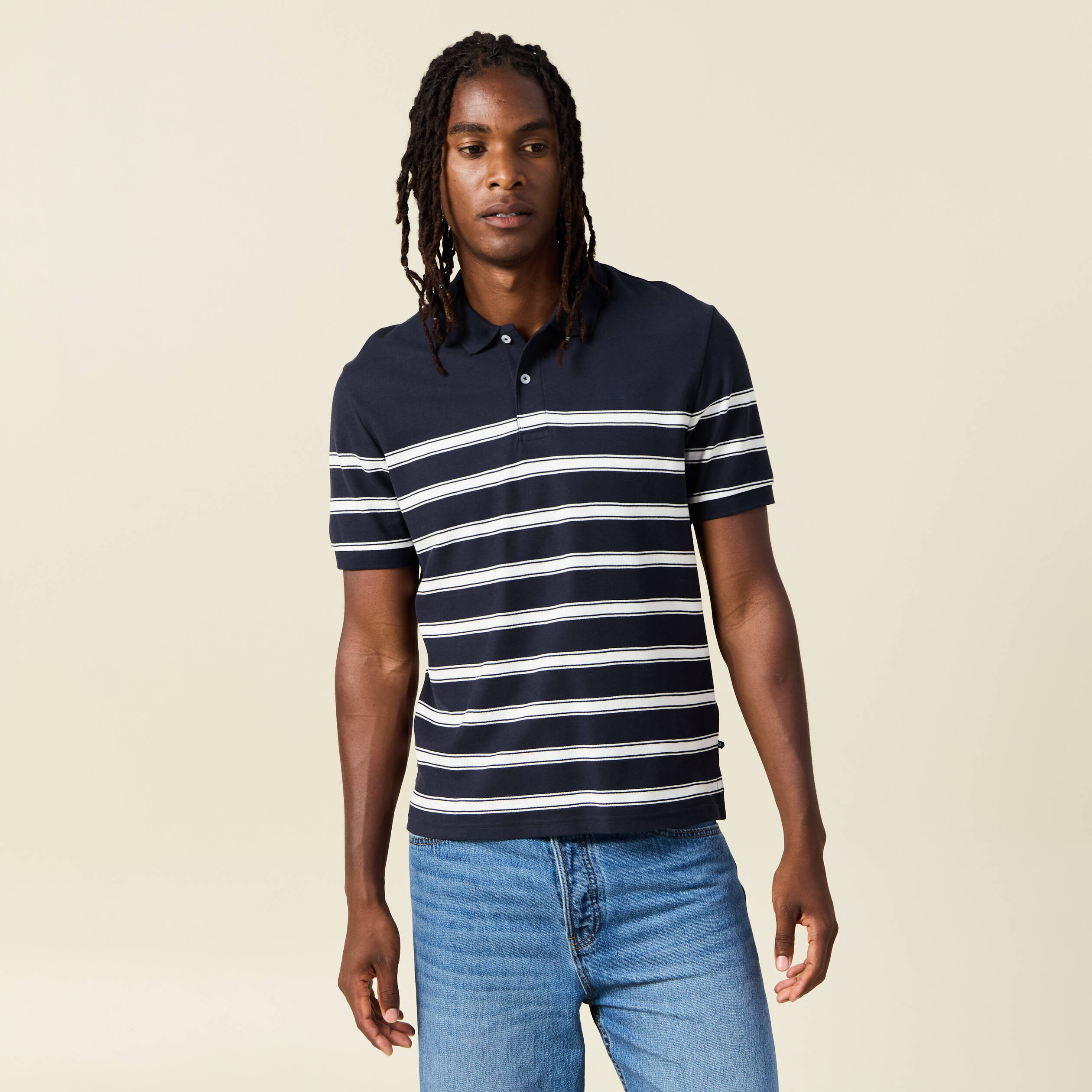 polo eco responsable ecru homme Polo éco-responsable ecru homme