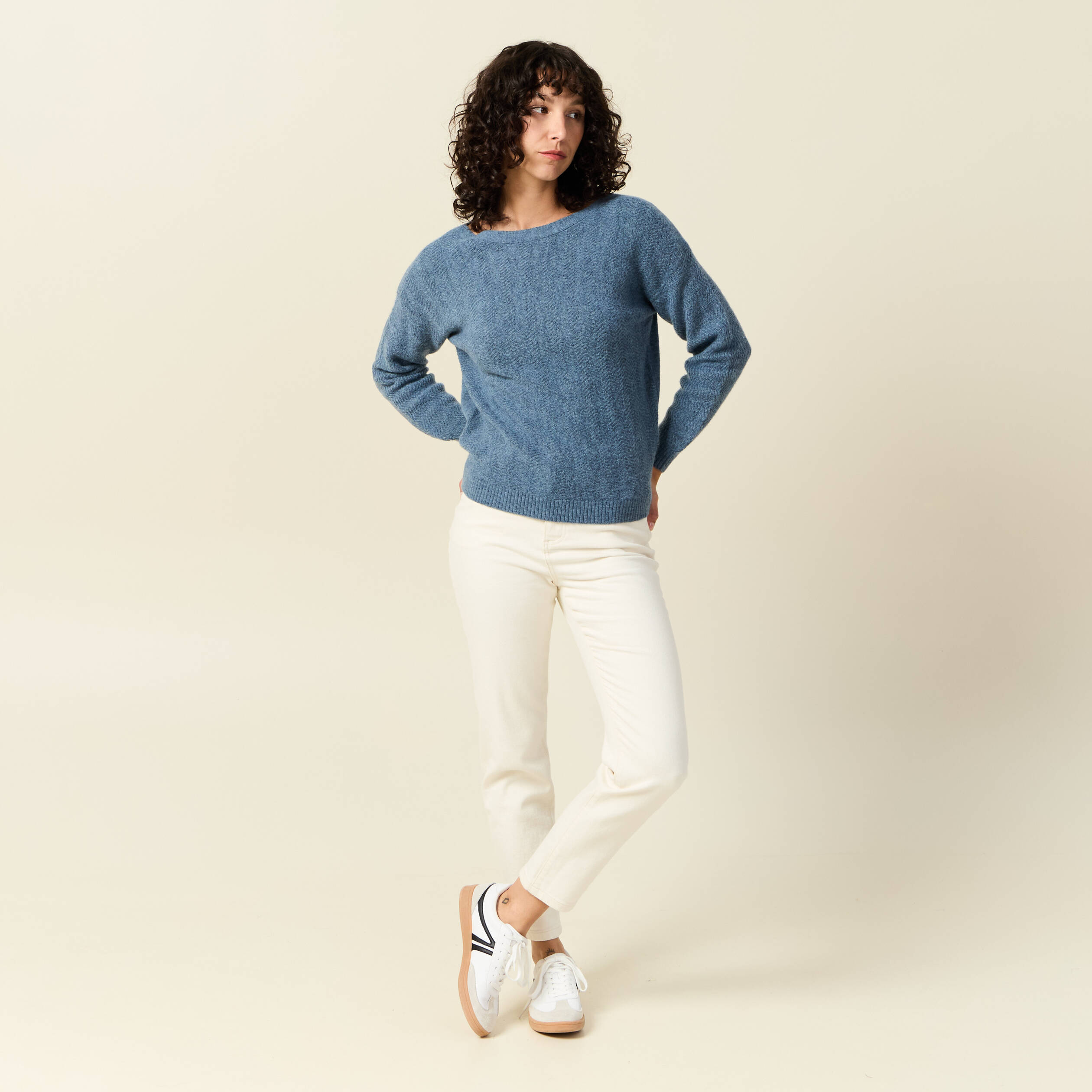 pull manches longues bleu clair femme Pull manches longues bleu clair femme