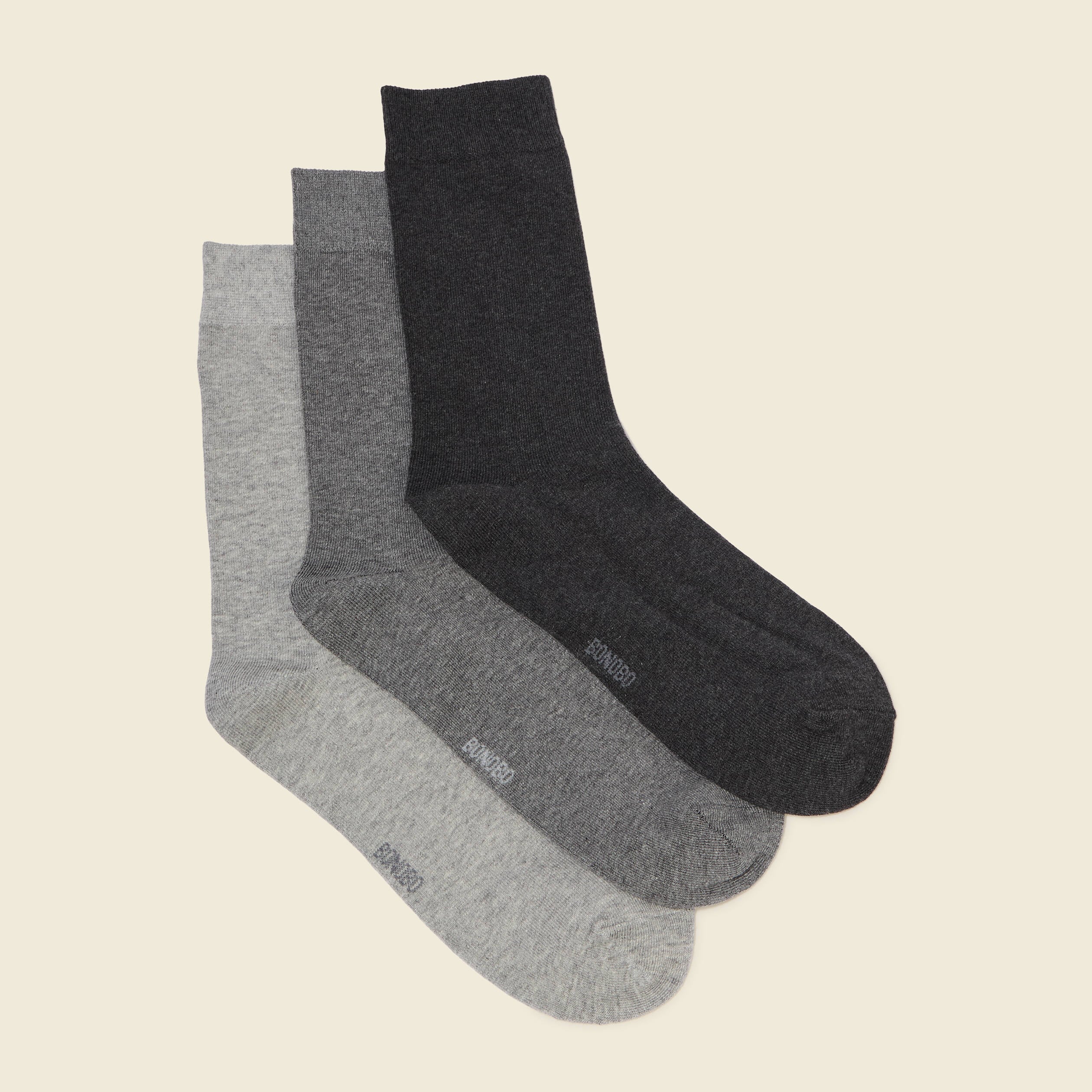Lot de 3 paires de chaussettes gris clair homme