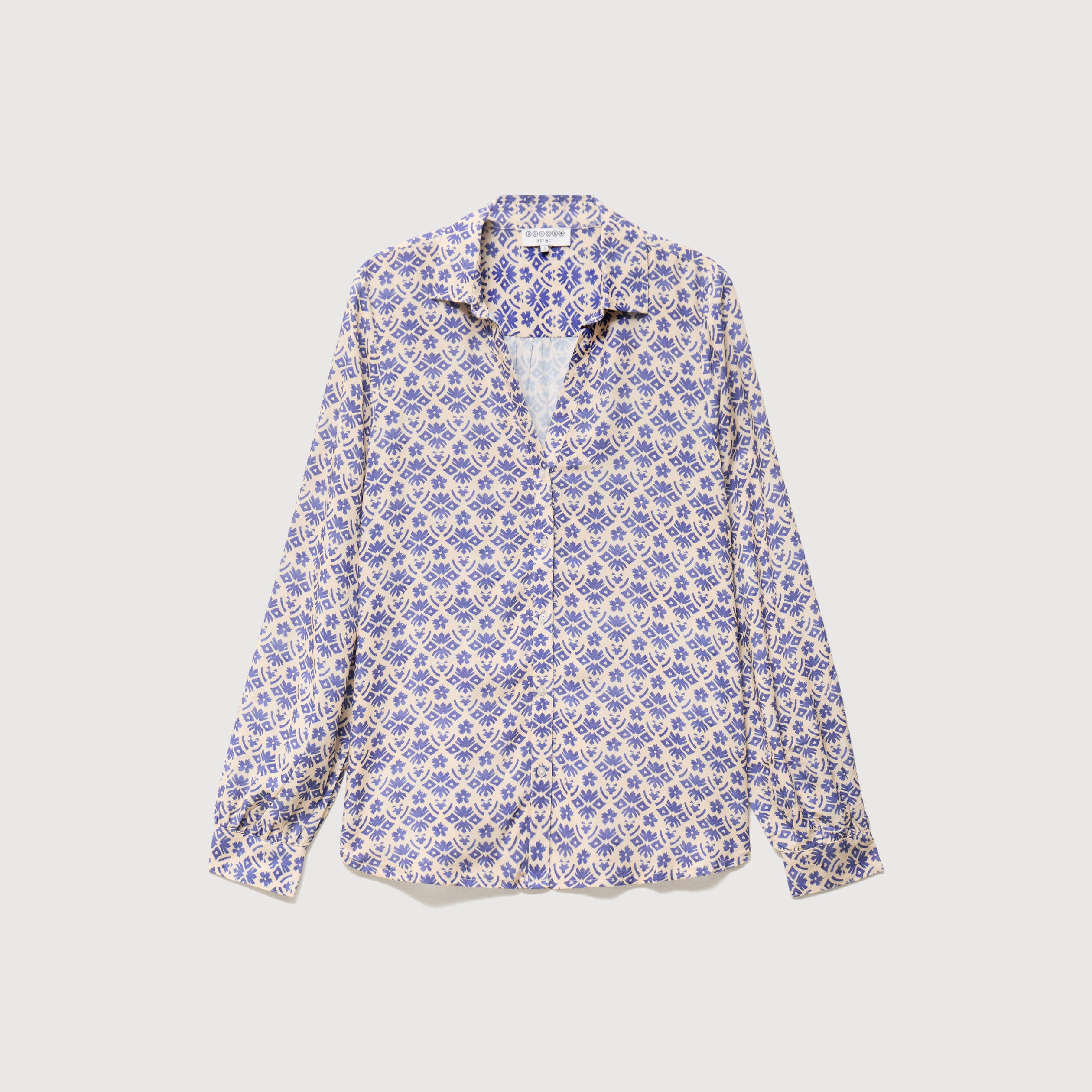 Blouse manches longues blanc femme