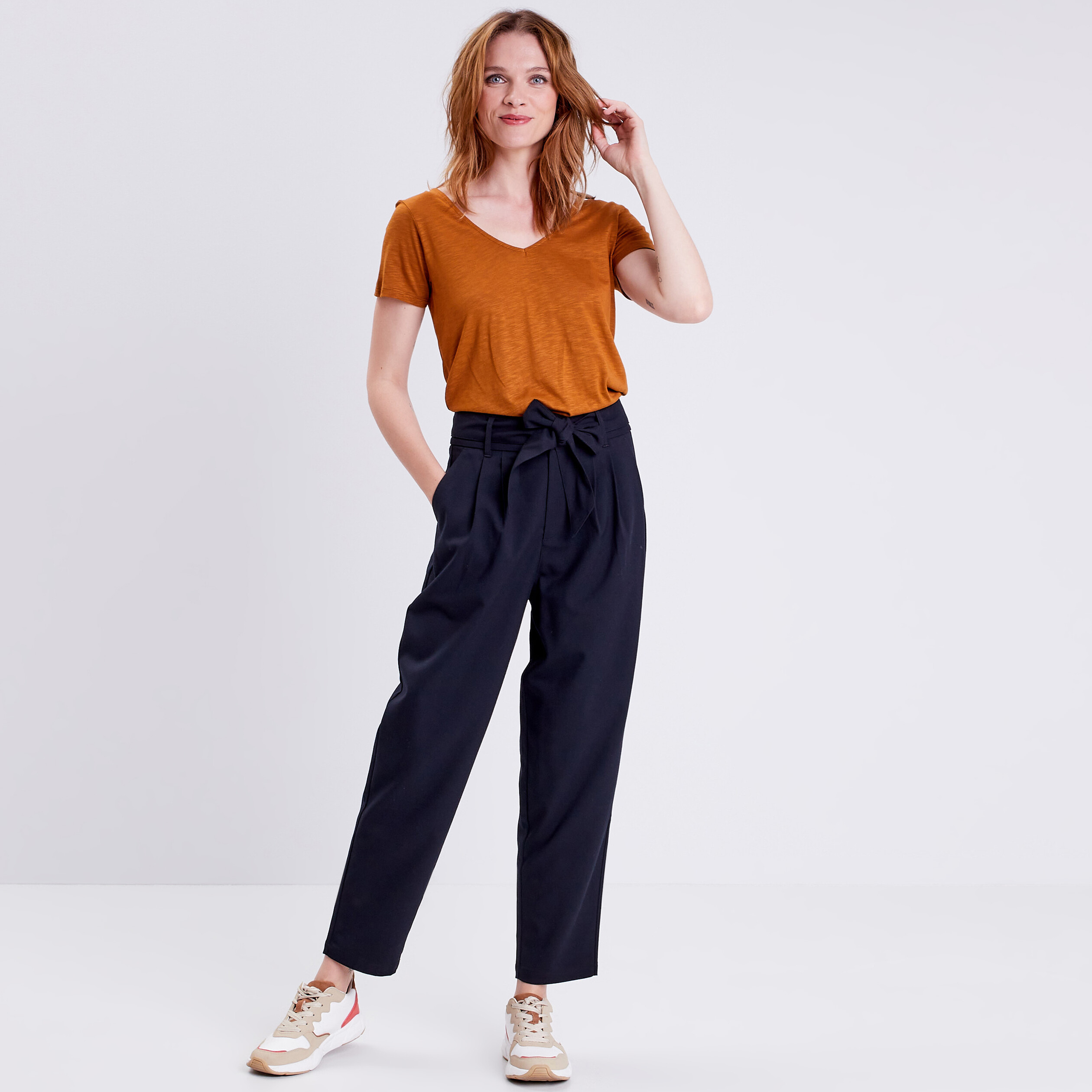Pantalon noir femme bonobo deals