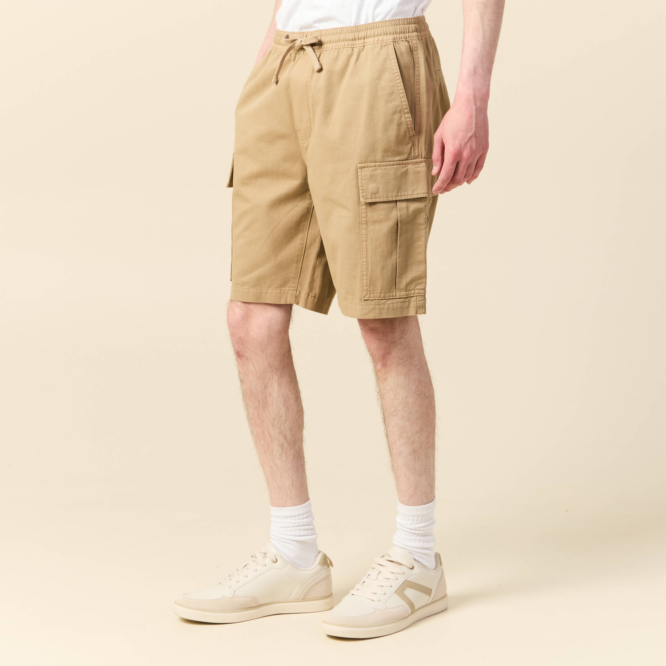 bermuda droit cargo taupe homme Bermuda droit cargo taupe homme