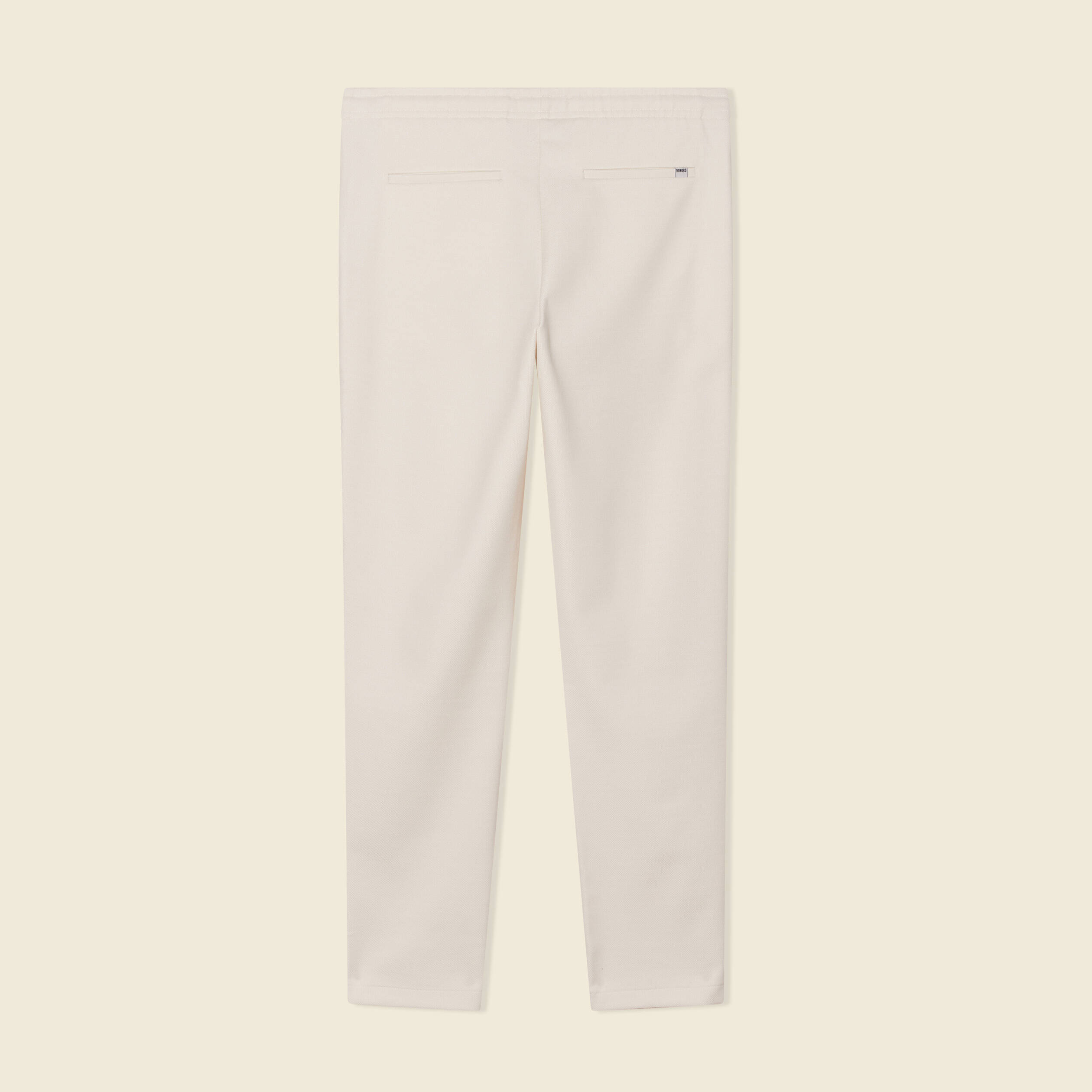 pantalon chino jogger ecru homme Pantalon chino jogger ecru homme