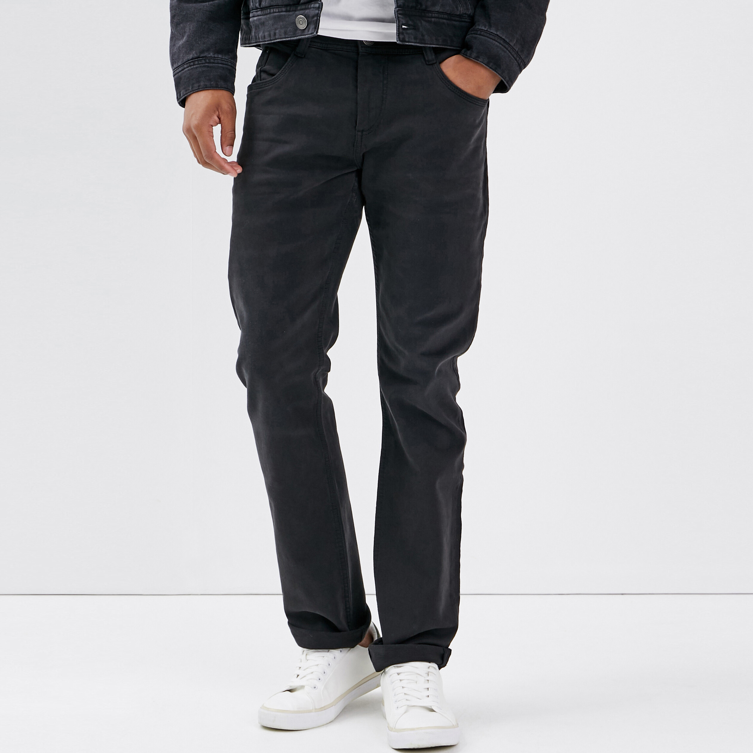 Jeans straight homme denim noir homme