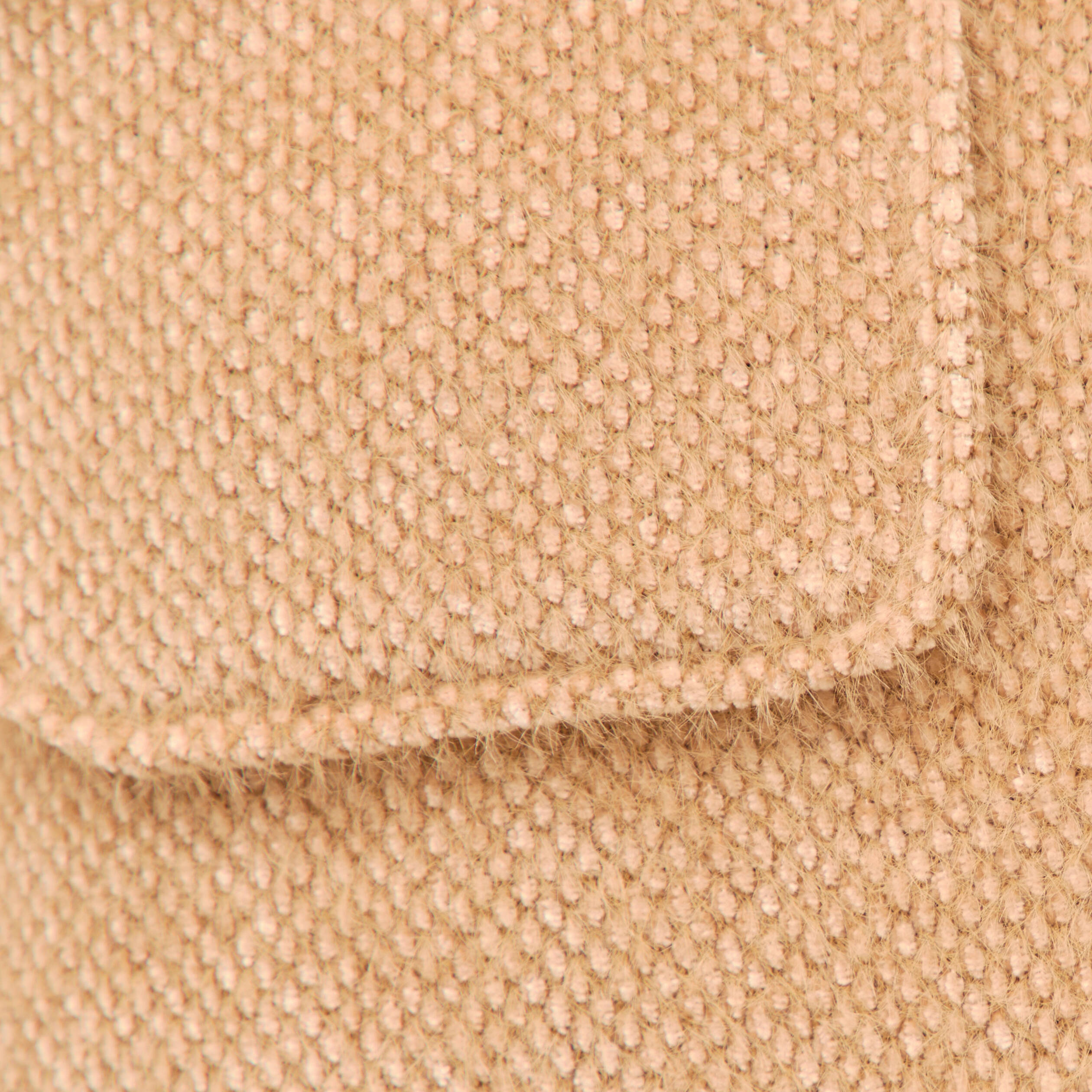Gilet droit manches longues col mao camel femme