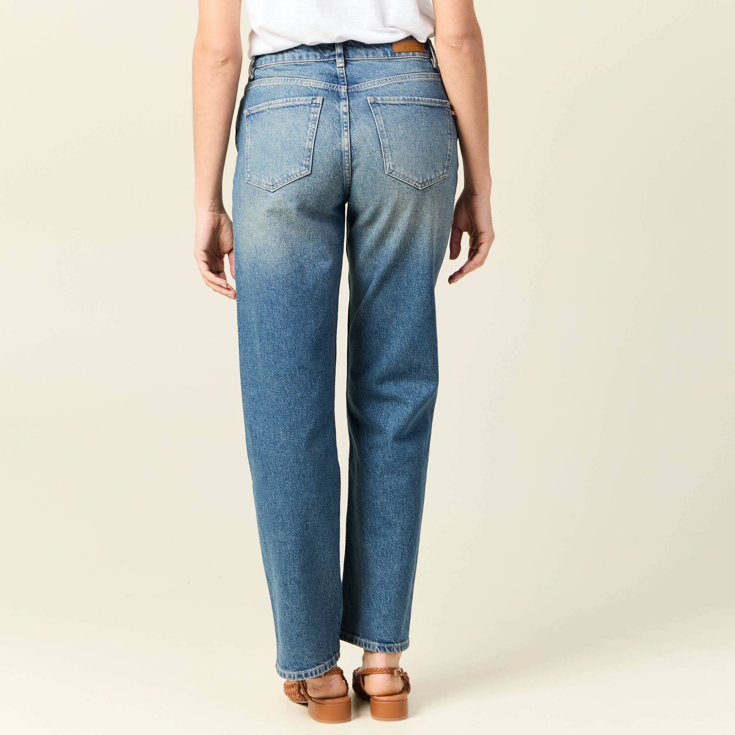 jeans straight denim dirty femme Jeans straight denim dirty femme