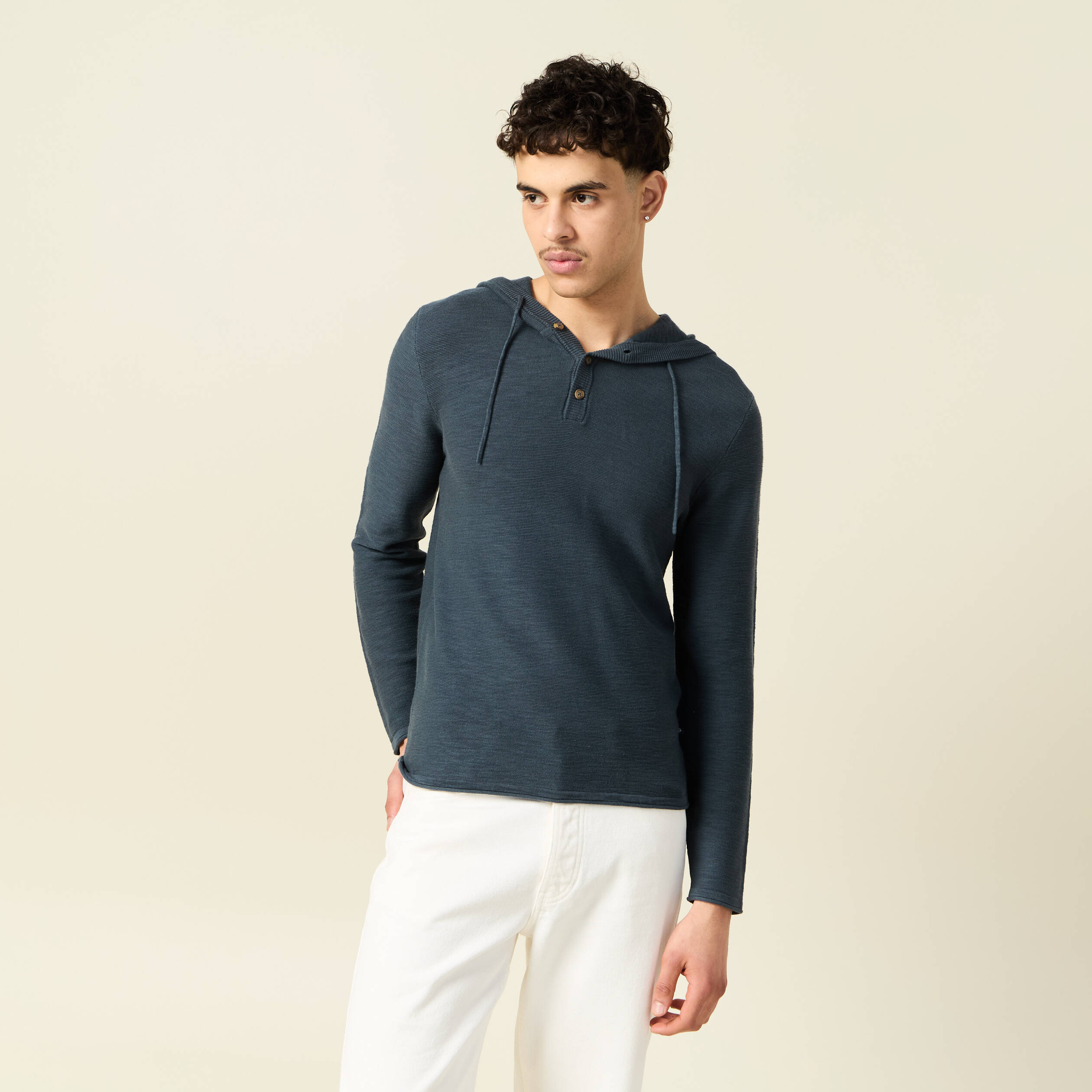 pull a capuche vert fonce homme Pull à capuche vert foncé homme
