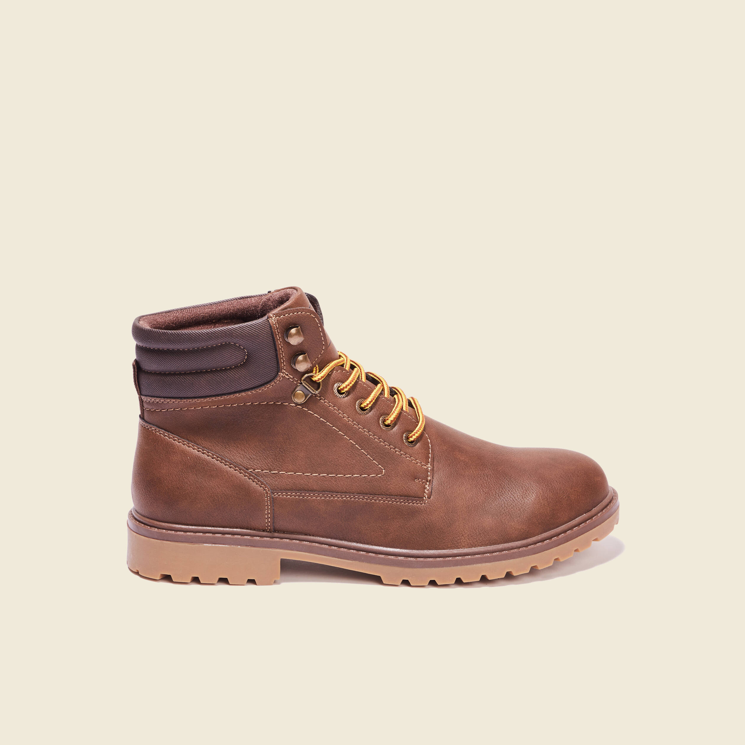 bottines style montagne marron fonce homme Bottines style montagne marron foncé homme