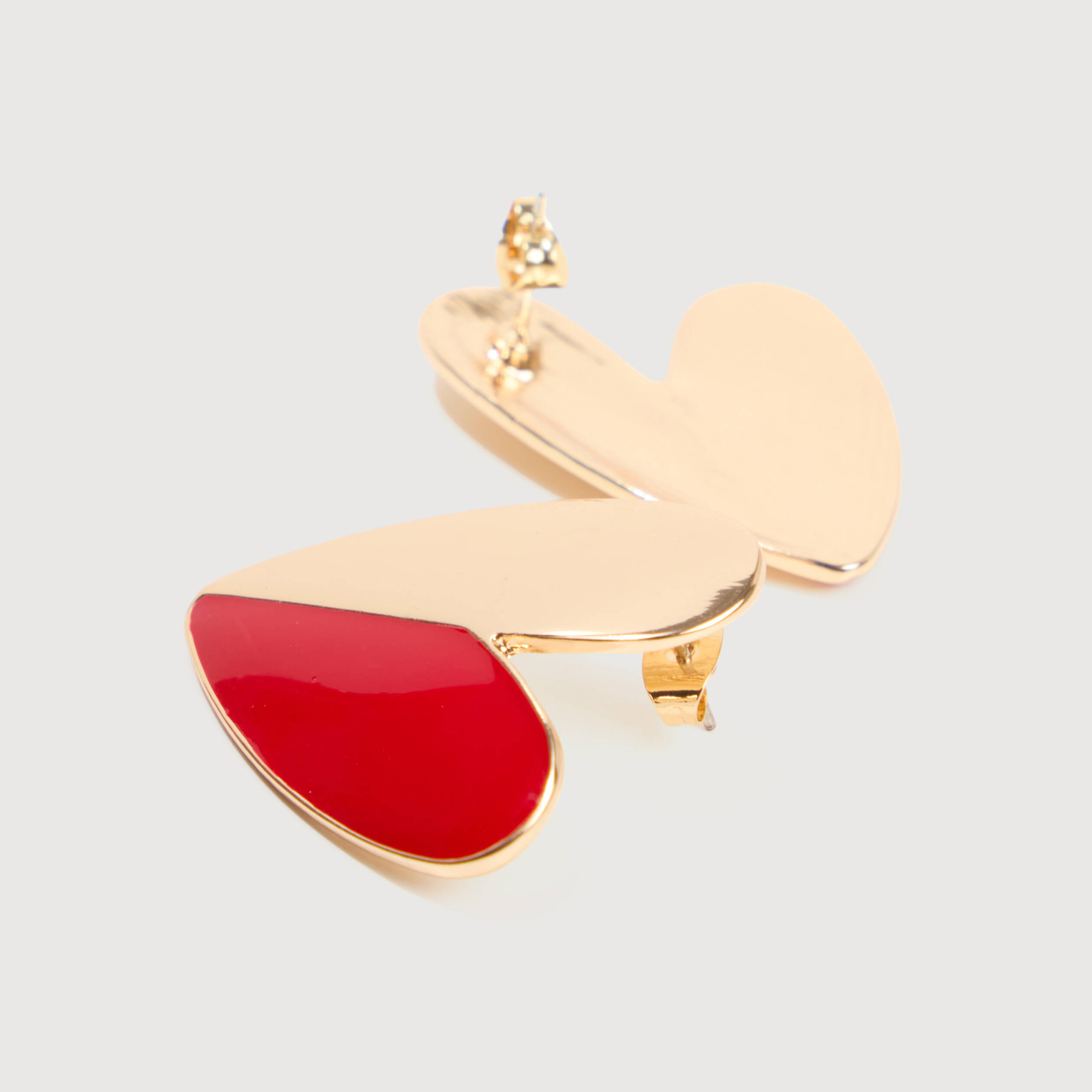 Boucles d'oreilles rouge femme